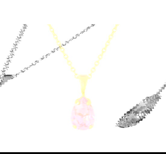 Light Rose - Petite Drop halsband golden shadow