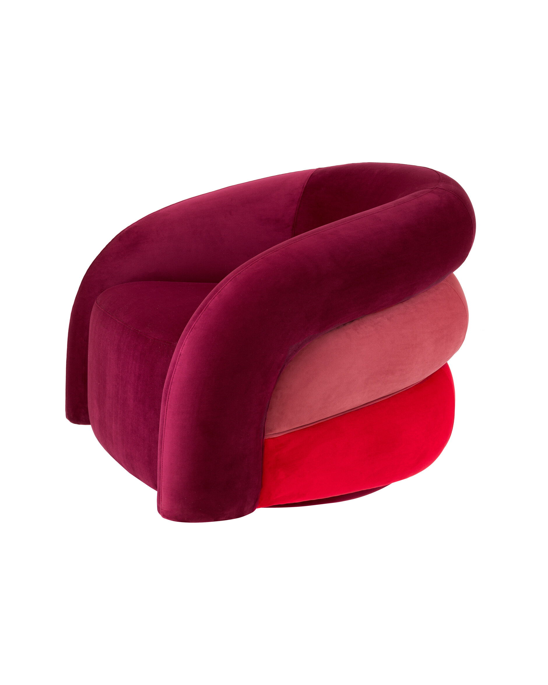 Novelle fåtölj savona bordeaux velvet