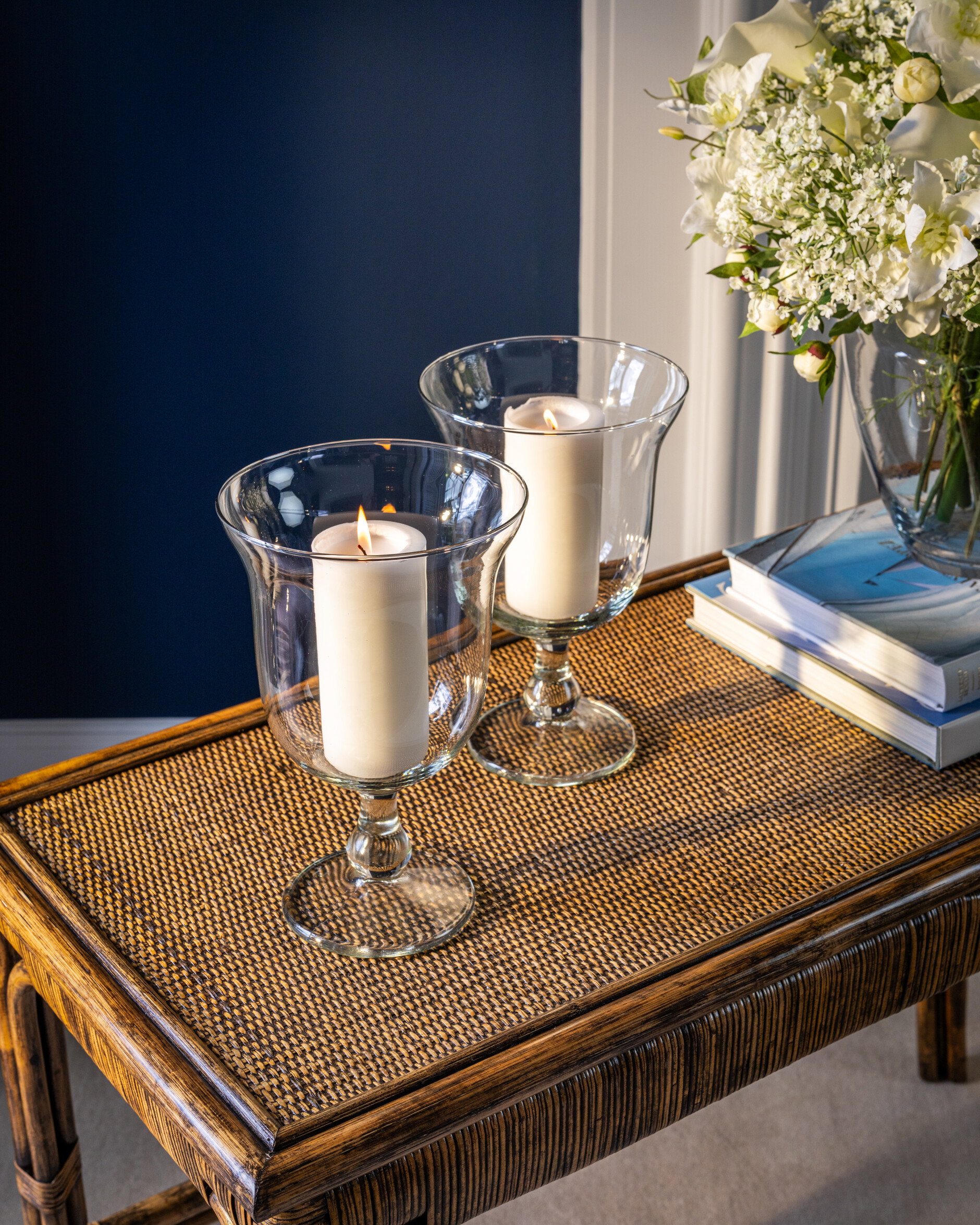 Sterling glass vase