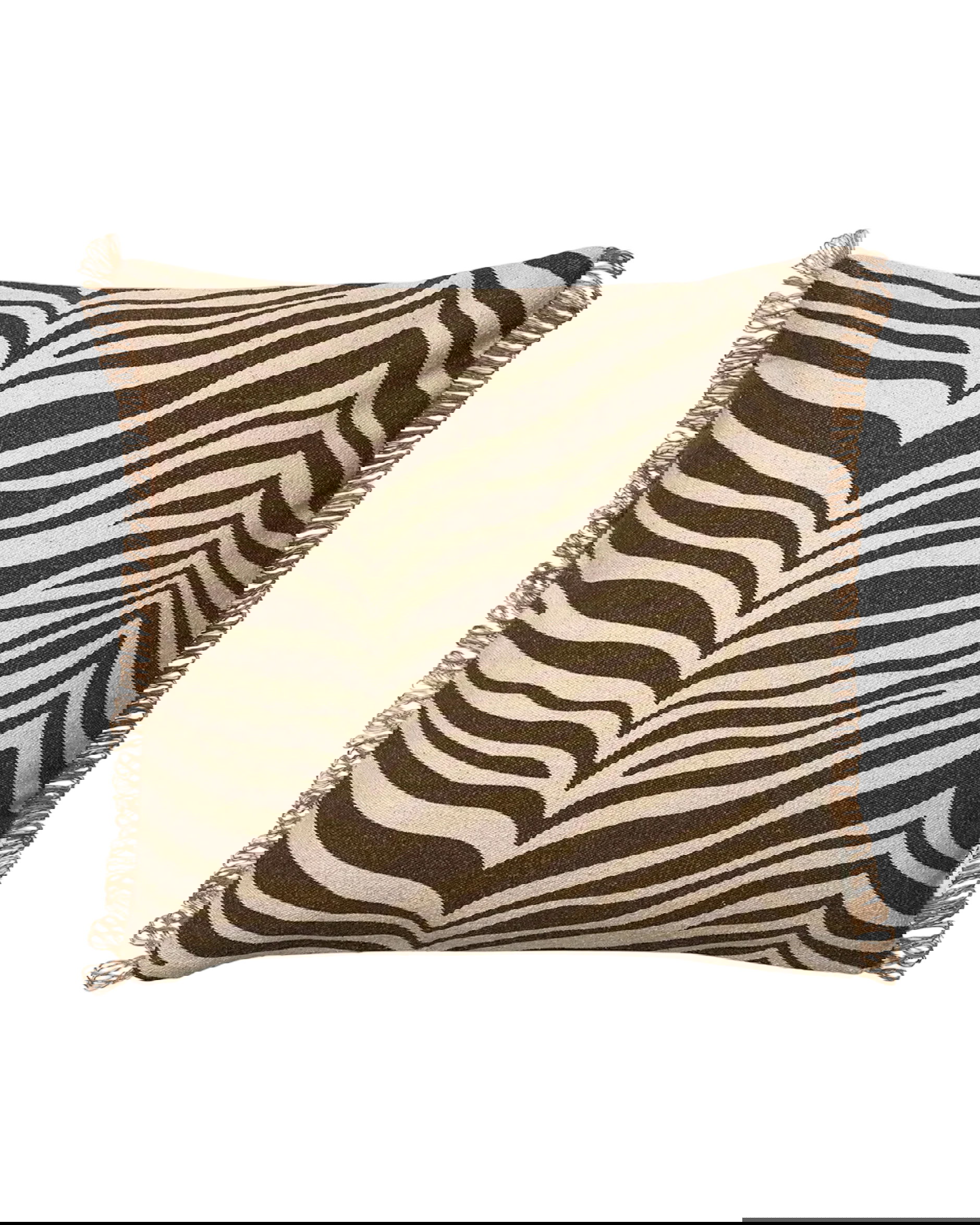 Zebra kussen bruin