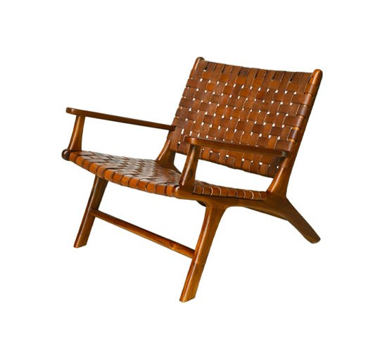 Porto armchair cognac armrest
