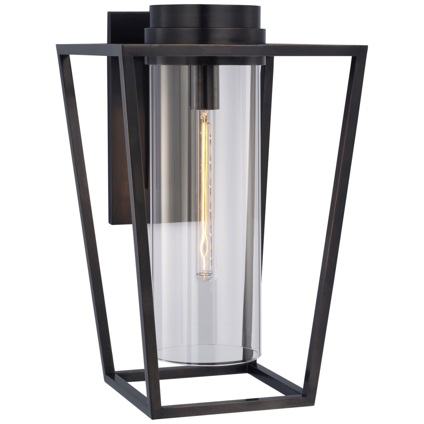 Presidio vägglampa ram brons M