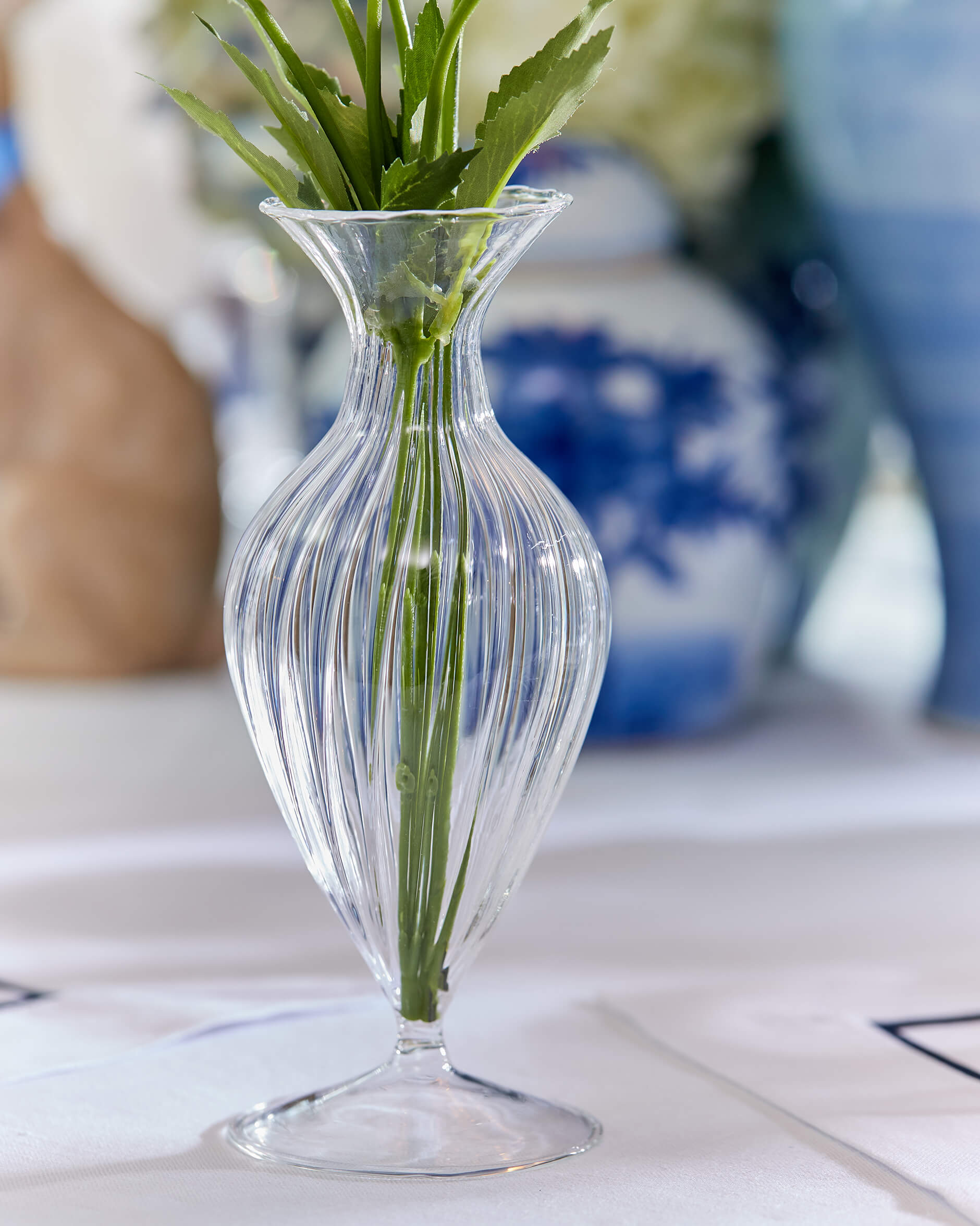 Lilly Vase Clear Glass