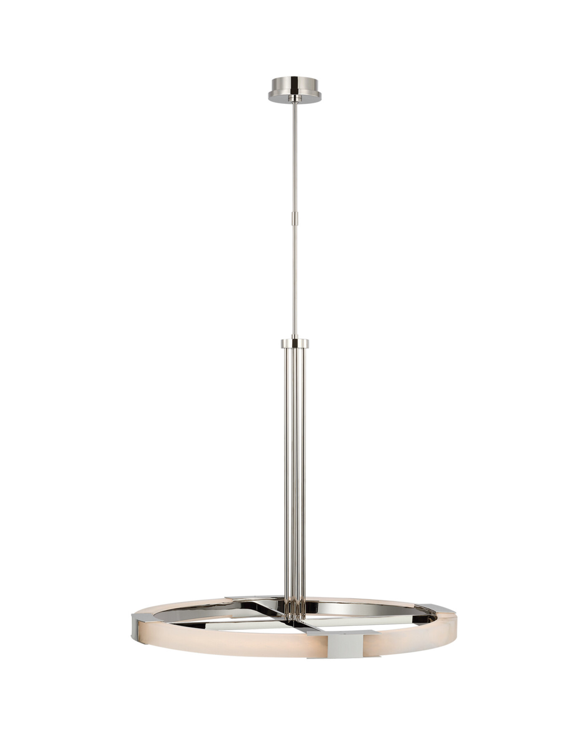 Covet Ring Chandelier Polished Nickel Large