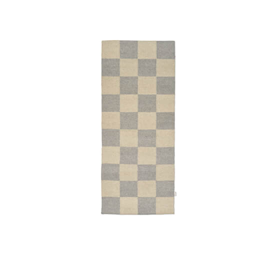 null - Square tæppe terracotta/natur