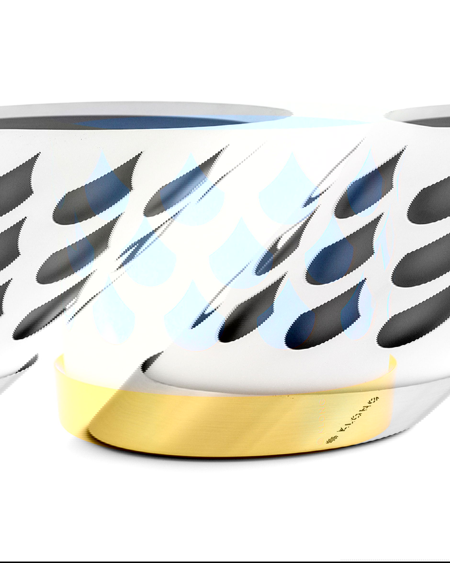 Trio Drop flower pot white