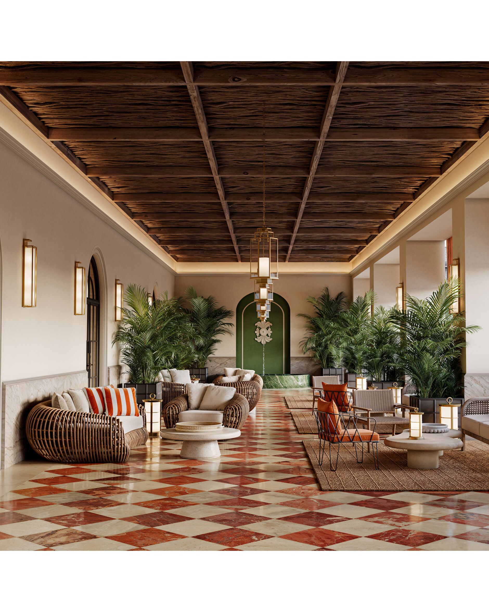 Clifton fåtölj blaise orange