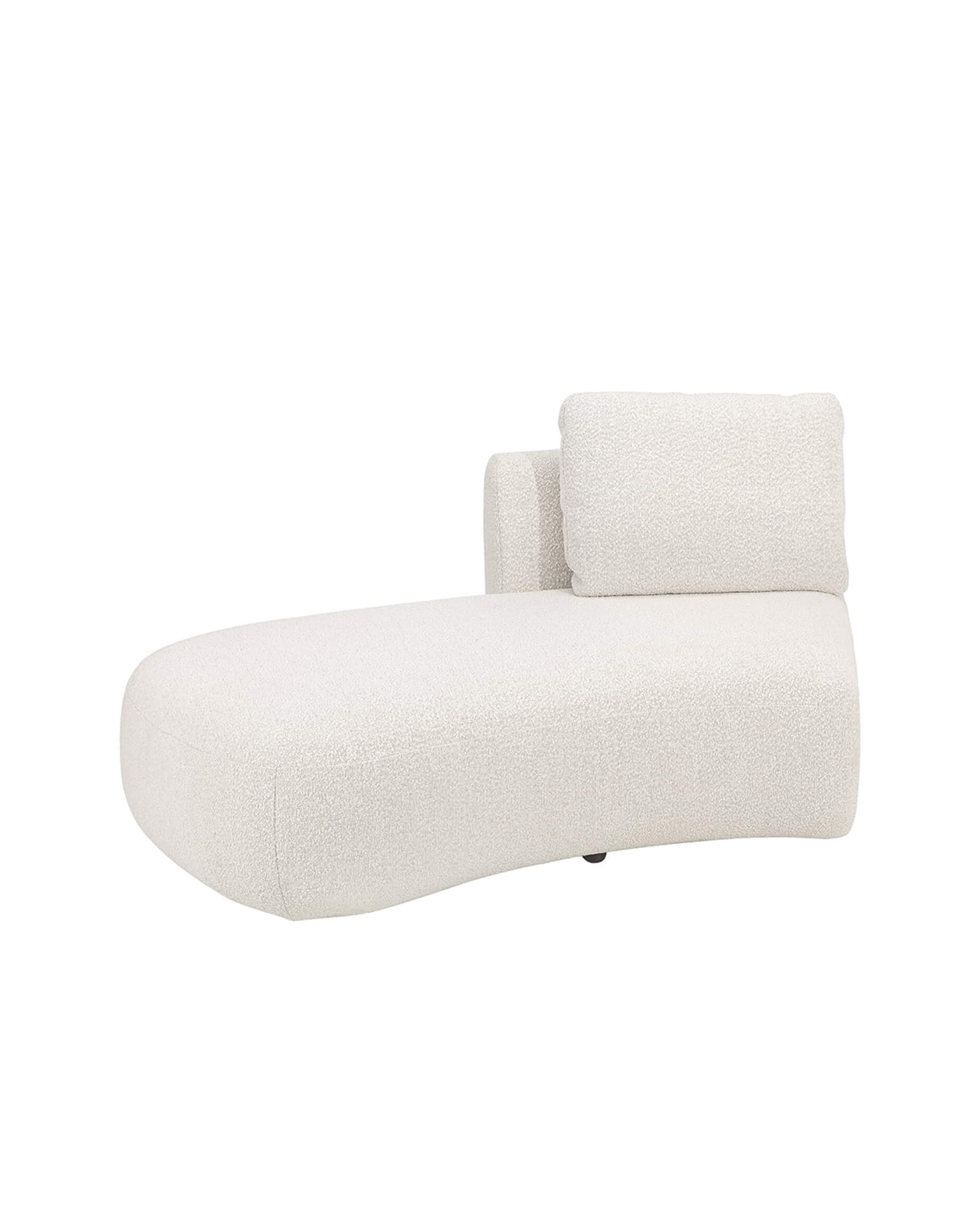 Dixon modul vänster bouclé cream 2-sits