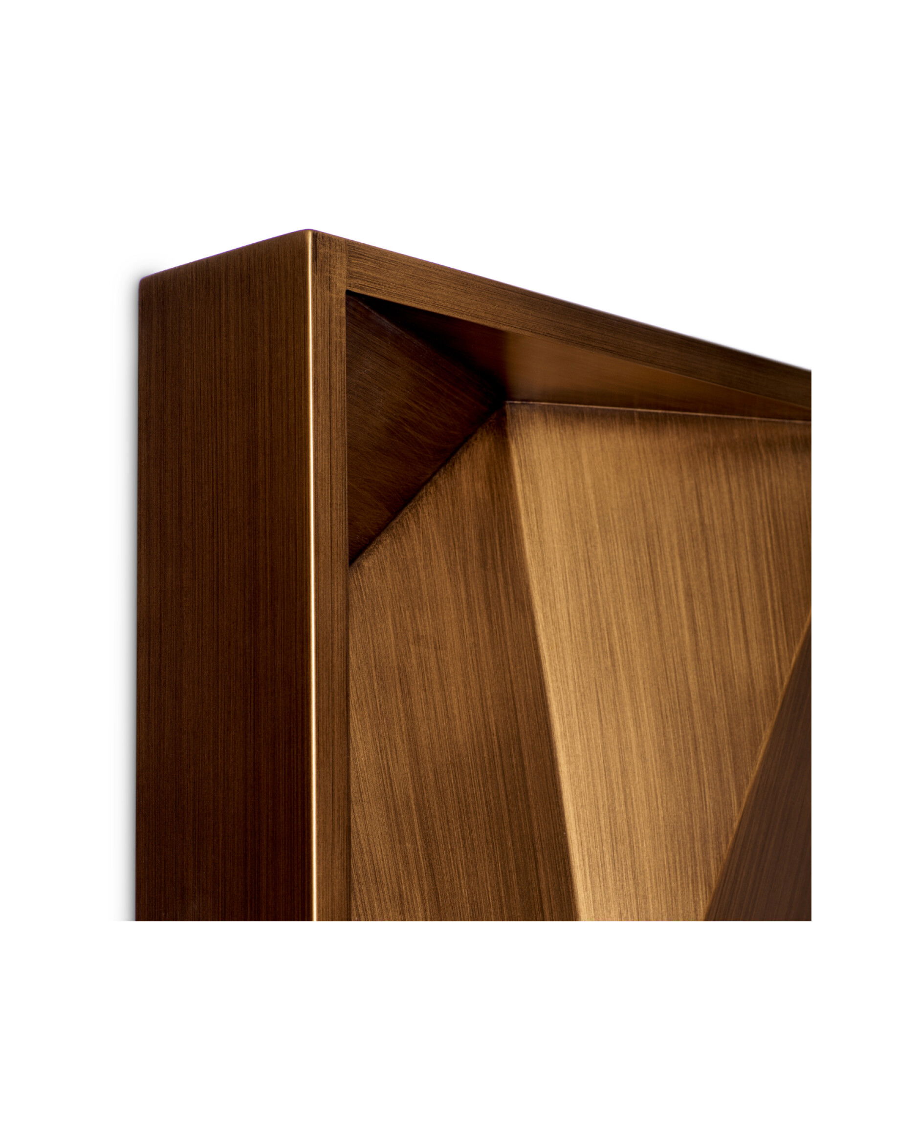 Bravura väggdekoration borstad mässing