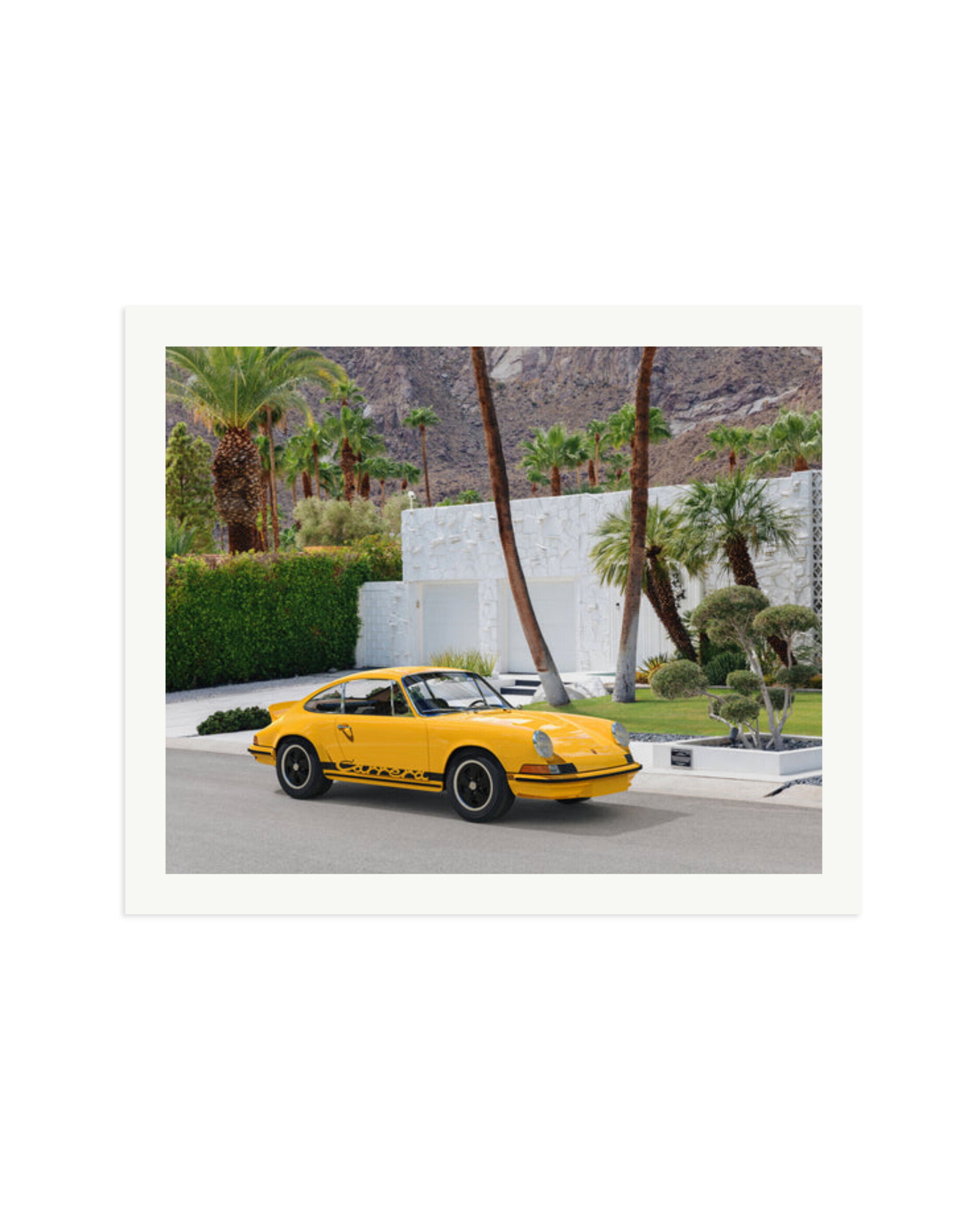 Porsche Carrera RS in Palm Springs Print Only / XXL