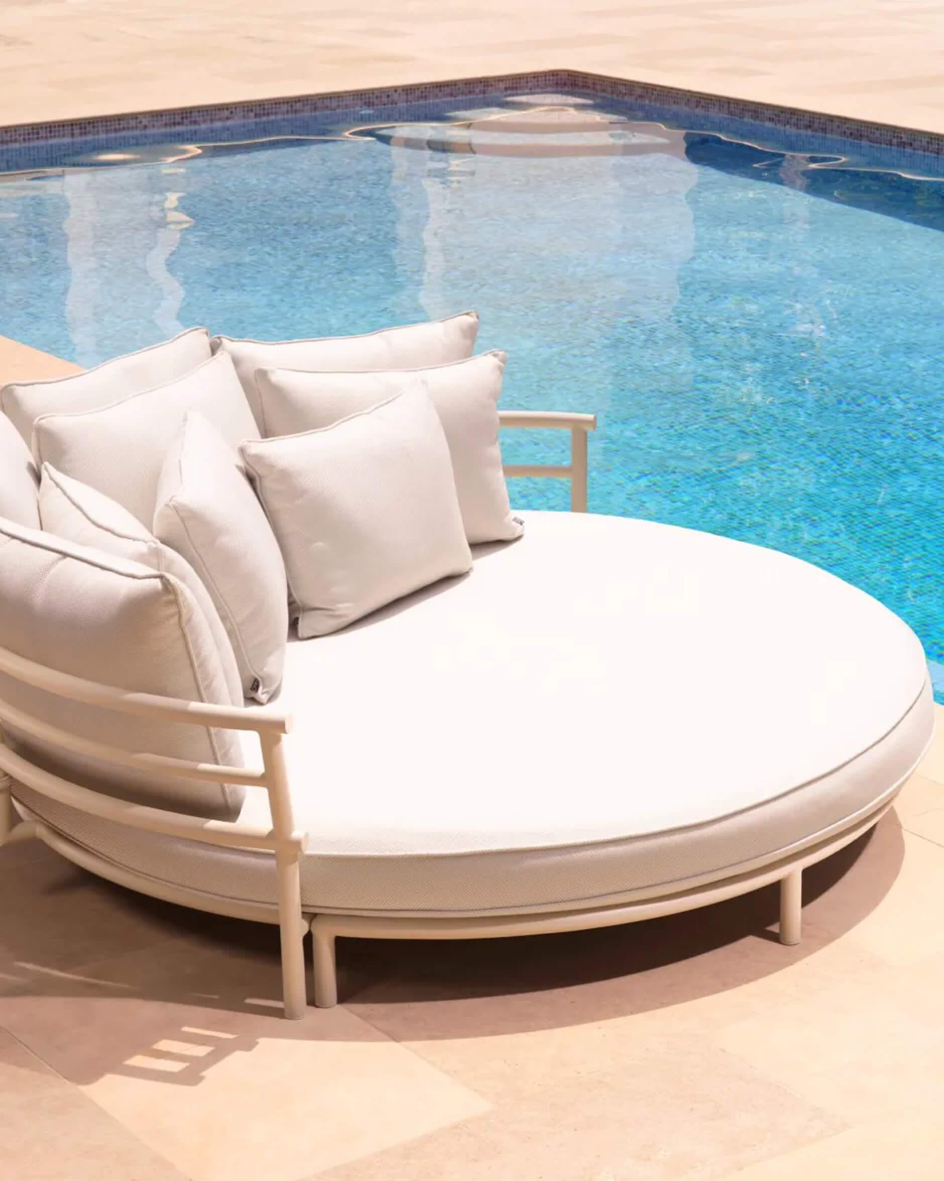 Laguno soffa sand rund