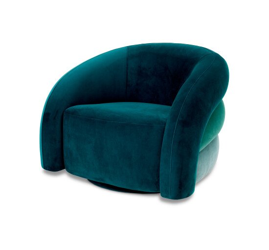 Savona sea green velvet - Novelle Swivel Chair savona sea green velvet
