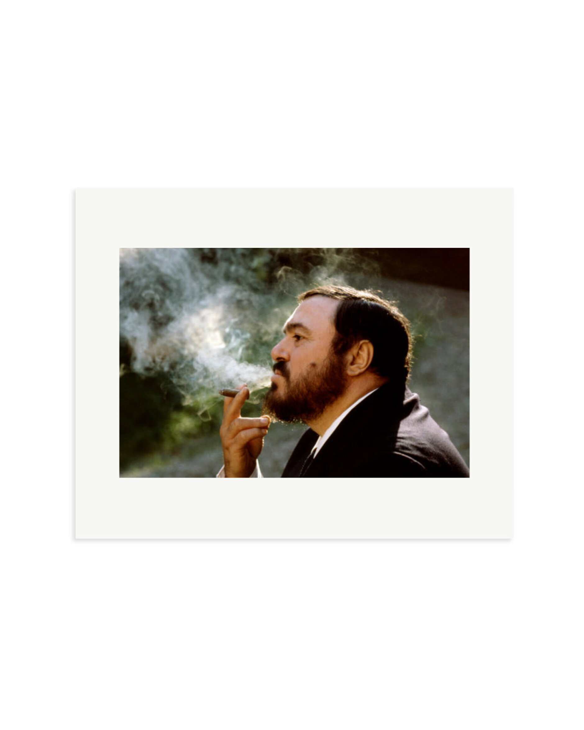 Pavarotti Smoking Print Only / Medium