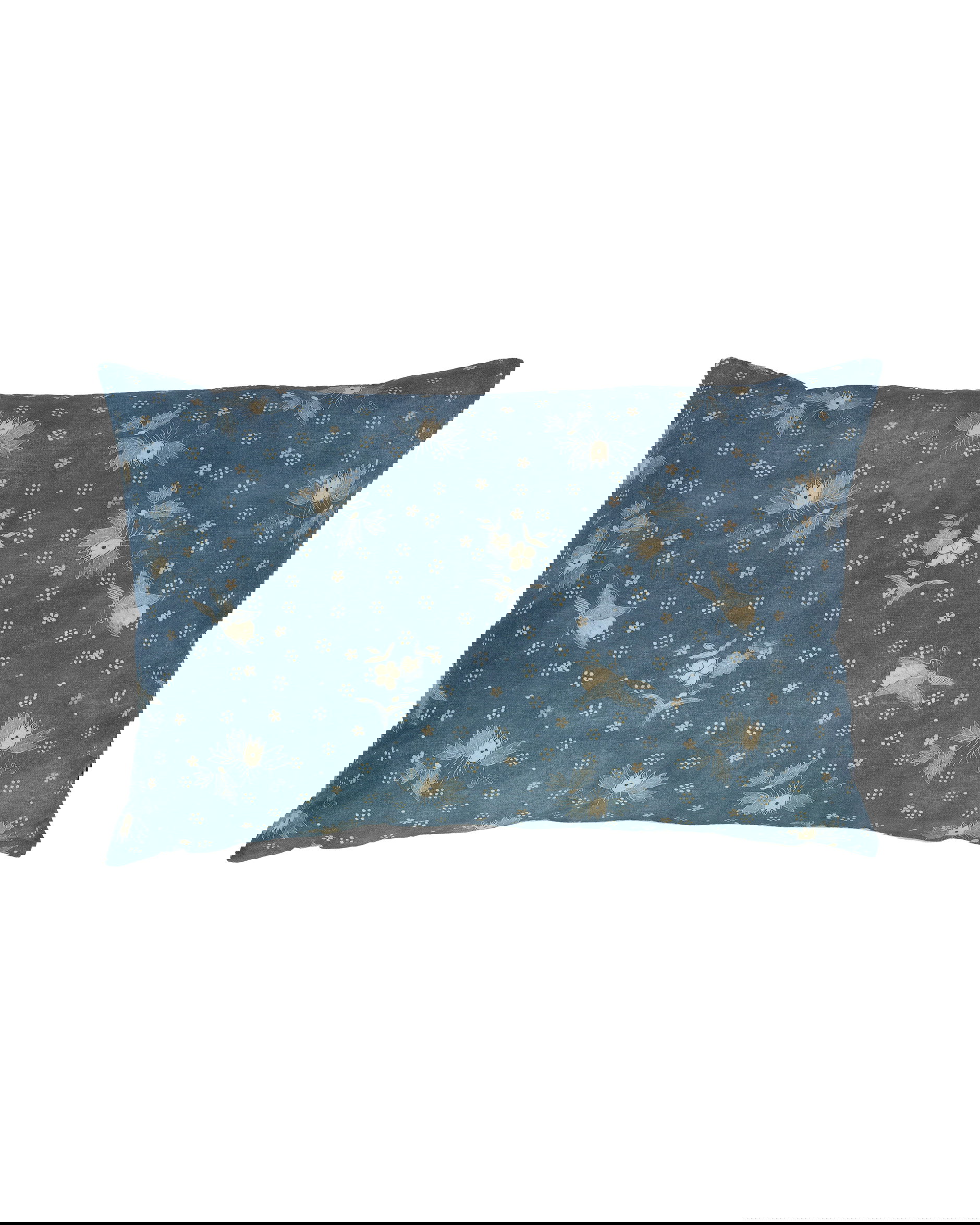 Wells Batik cushion cover chambray