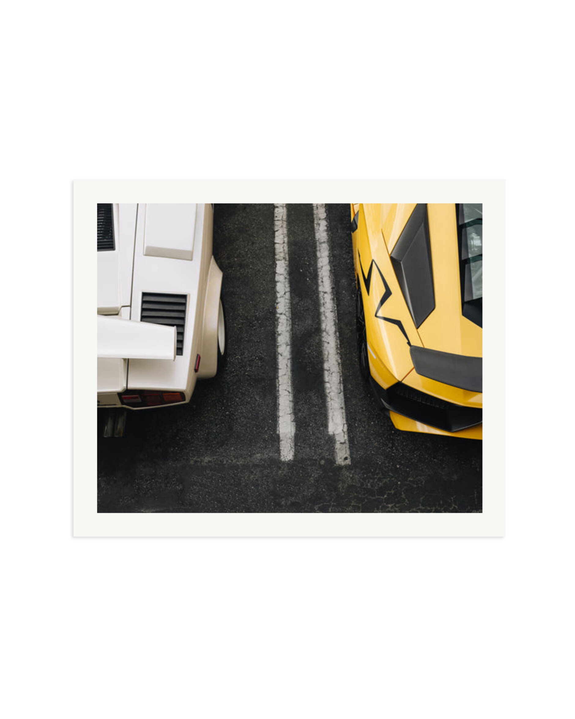 Lamborghini Countach and Aventador SV Print Only / XXL
