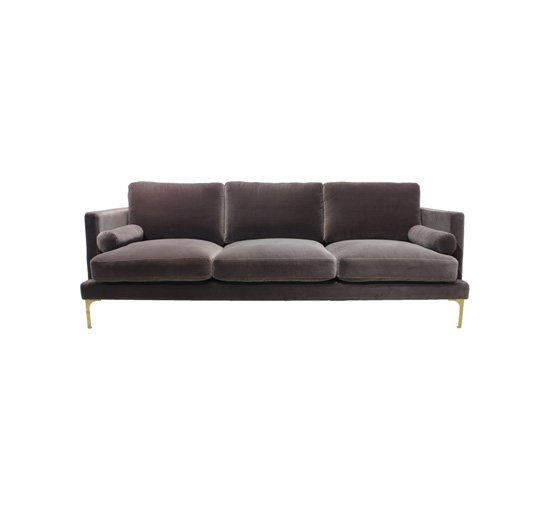 Brass - Bonham sofa 3-seater huckleberry/brass