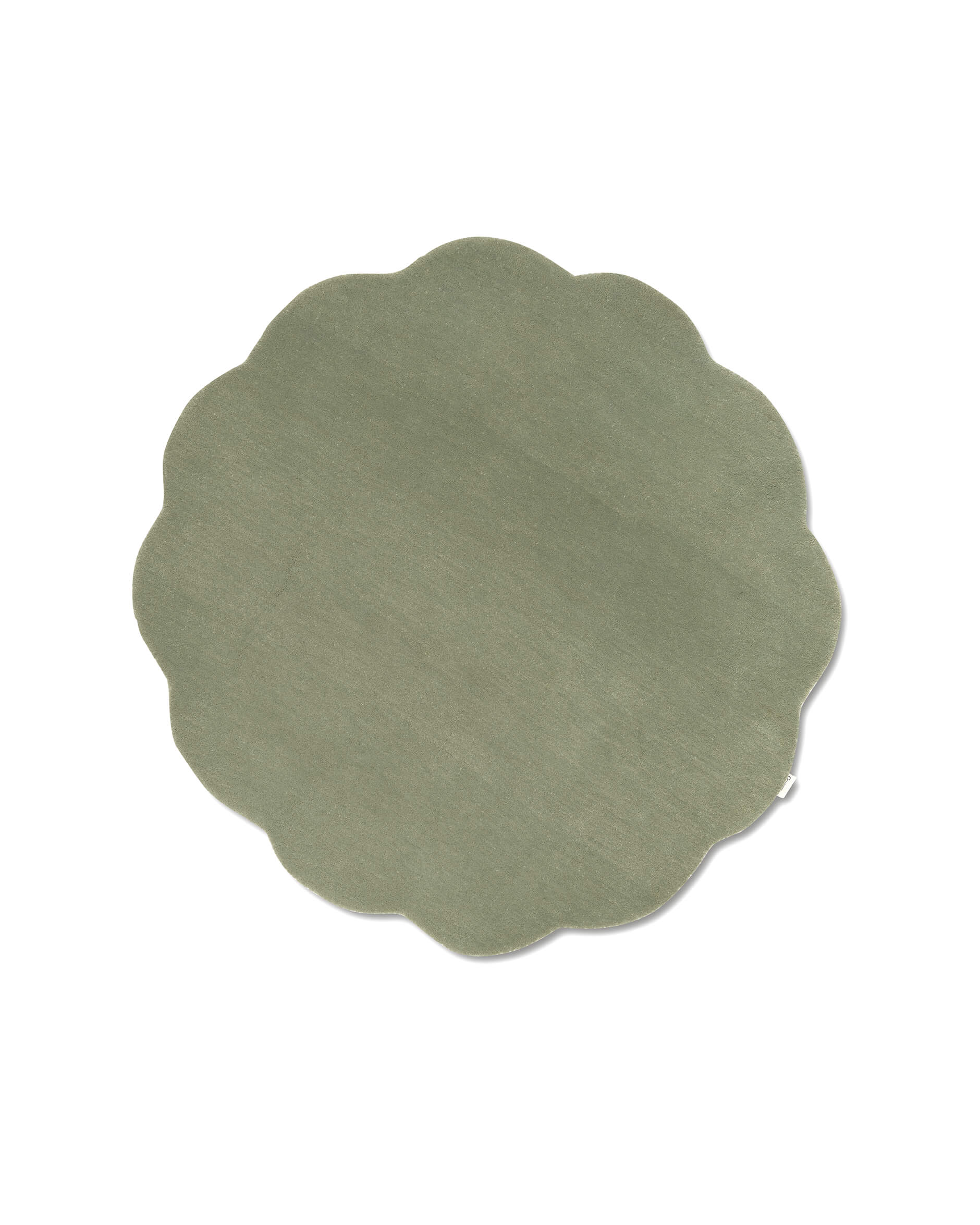 Shell matta rund grön