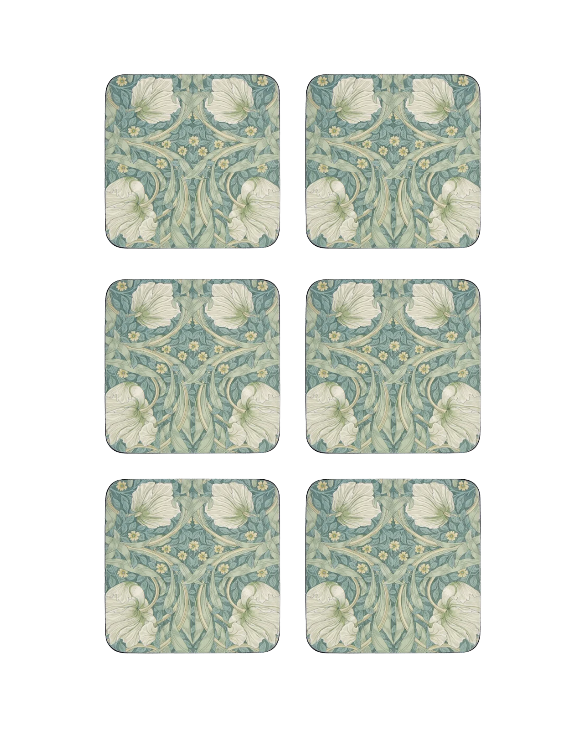 Morris & Co glasunderlag Pimpernel 6-pak