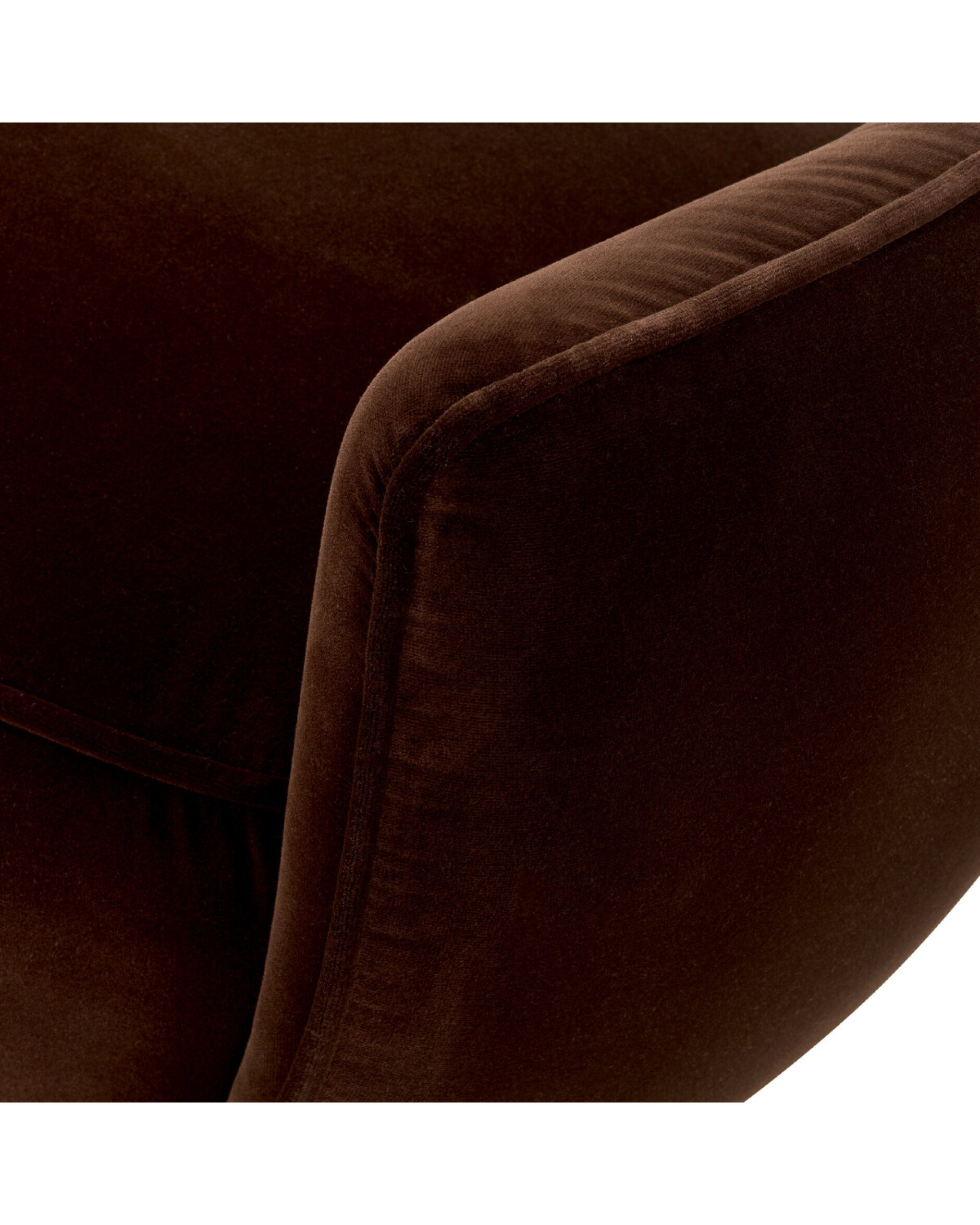 Stirling Bench Sonoma Brown Velvet