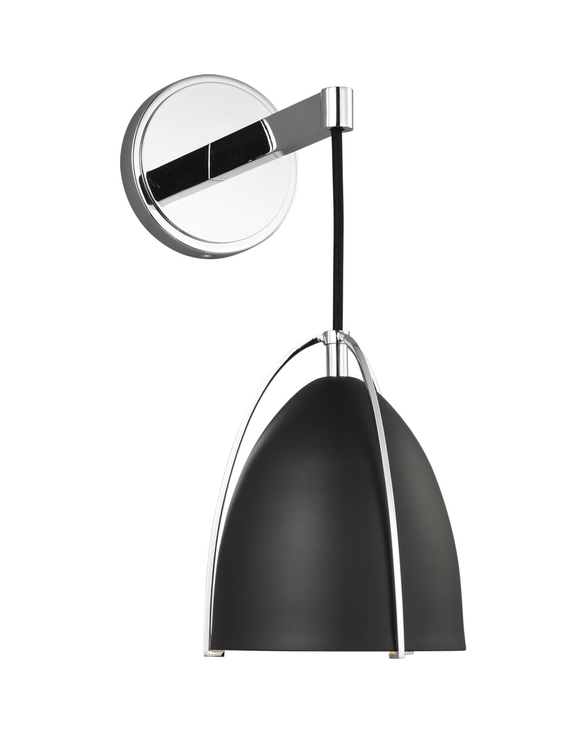 Norman vägglampa krom