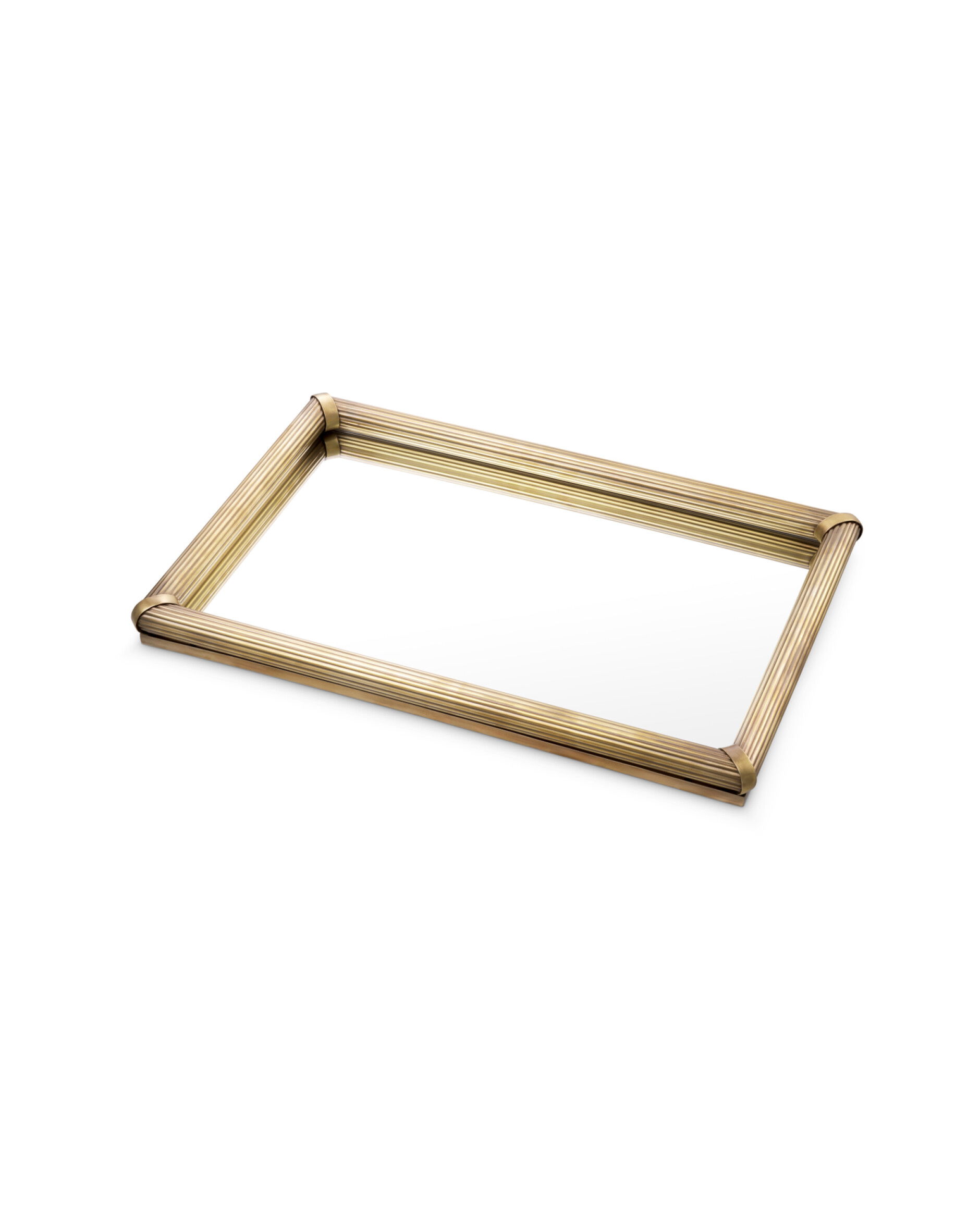 Lenora Tray Vintage Brass