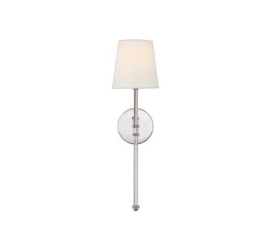 Polished Nickel - Camille Sconce Antique Brass