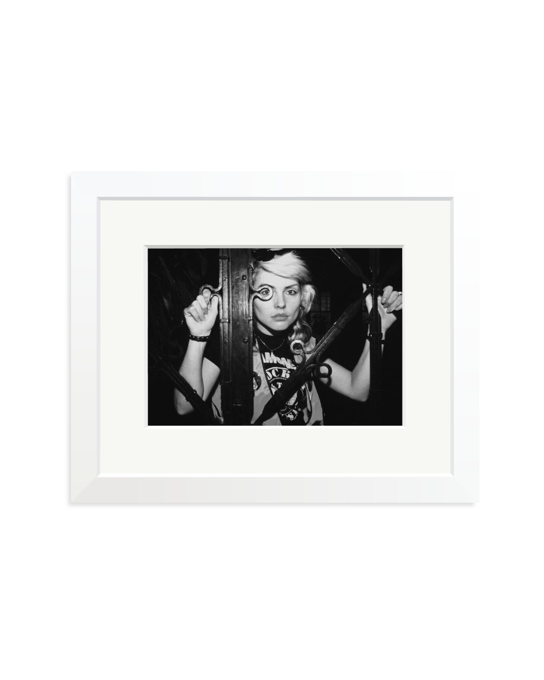 Debbie Harry of Blondie Black & White White / Small