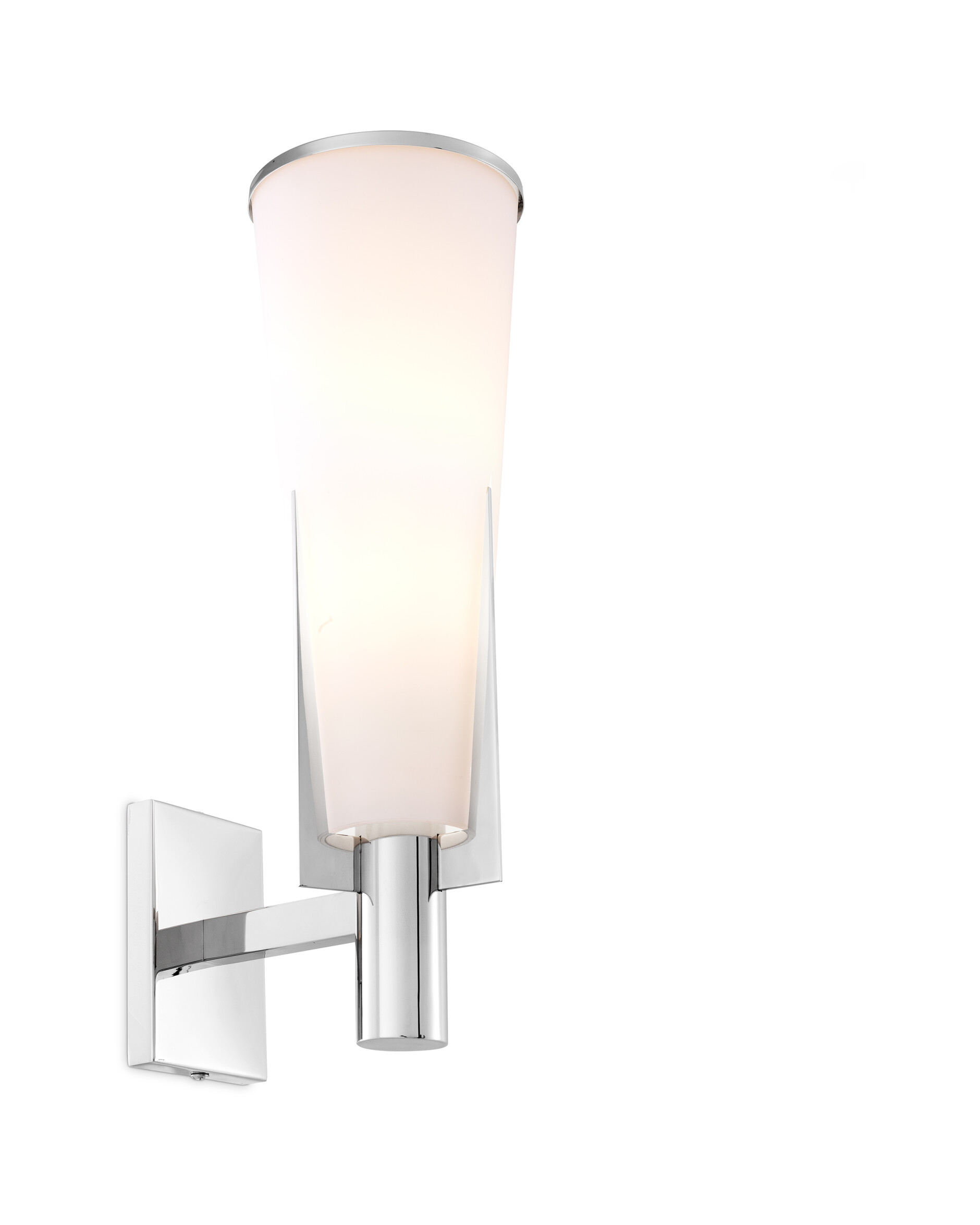 Dino vägglampa nickel