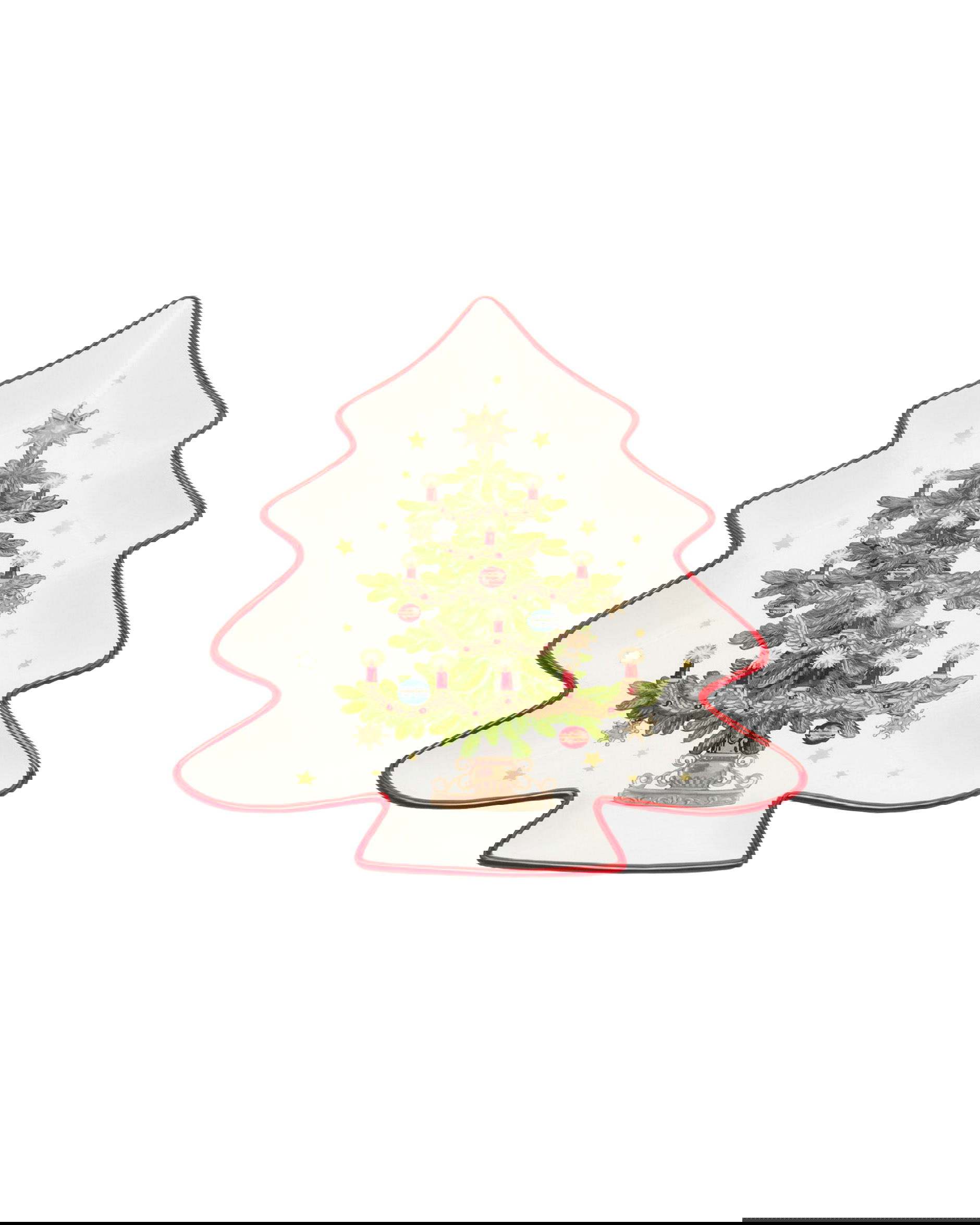 Carmina Serving Dish White/Red