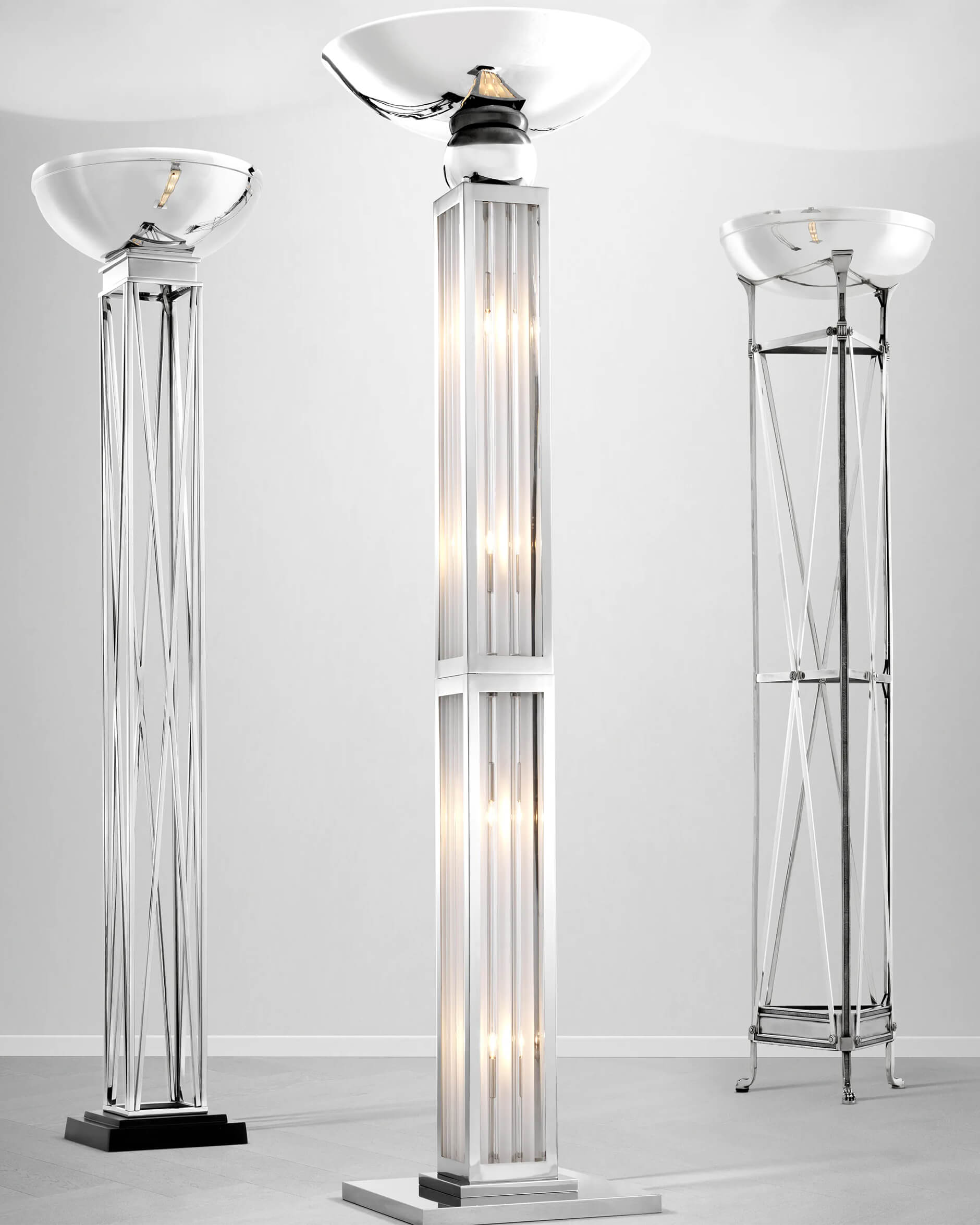 Dorrell golvlampa nickel OUTLET