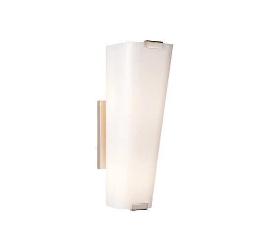 null - Alpine Single Sconce Polished Nickel/Clear Glass