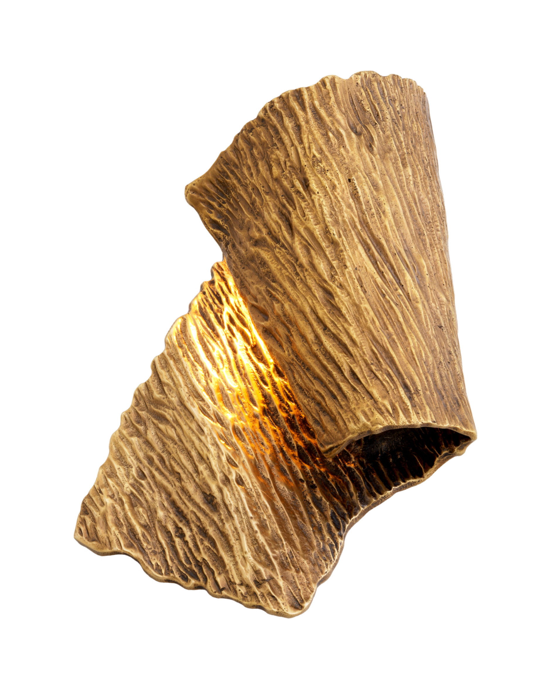 Craft vägglampa antik mässing