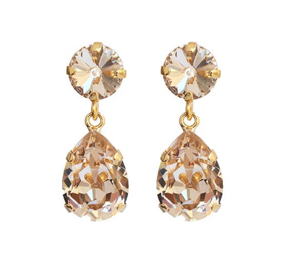 Silk - Classic Drop Earrings Crystal