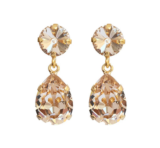 Silk - Classic Drop Earrings Crystal