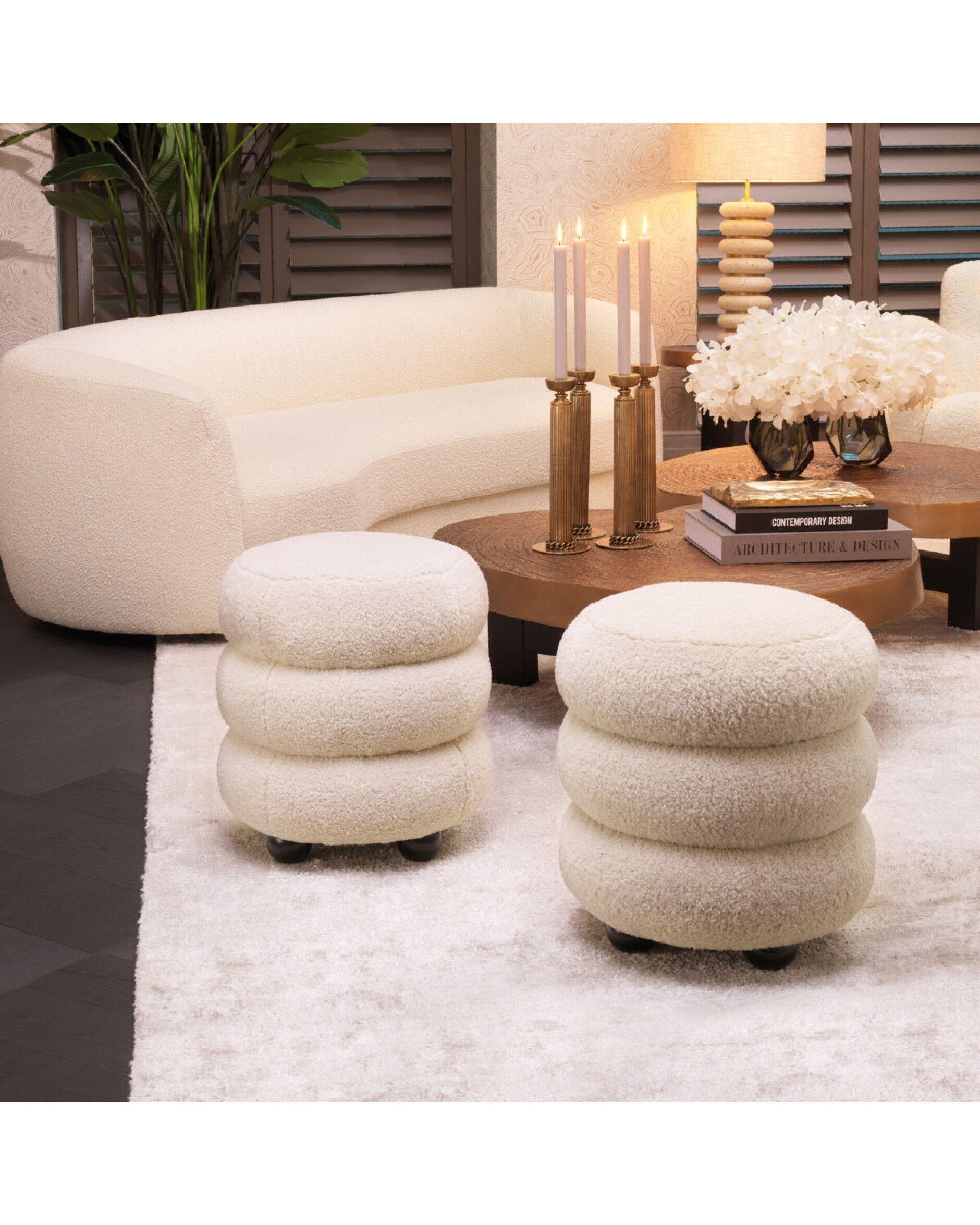 Tulum Stool Brisbane Cream