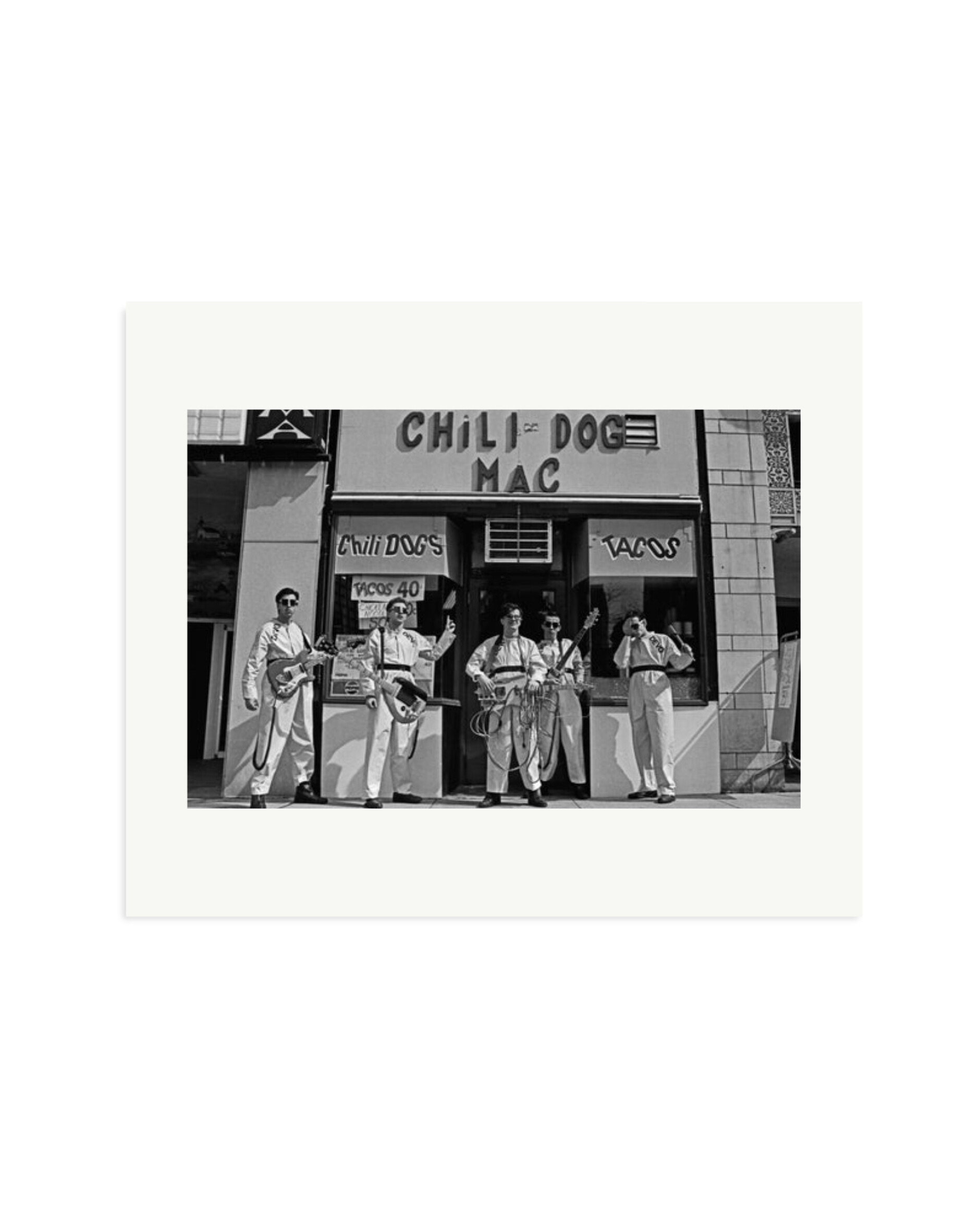 Devo at The Chili Dog Mac in Akron 1978 Print Only / Large