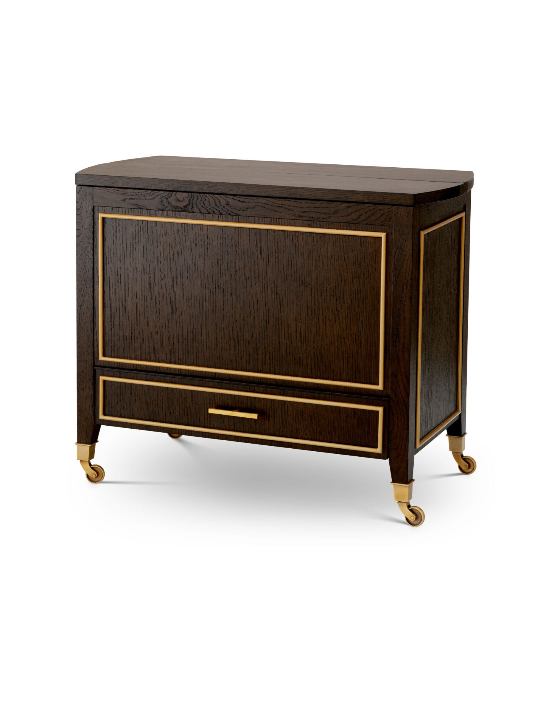 Galliano serveerwagen bruin eikenfineer