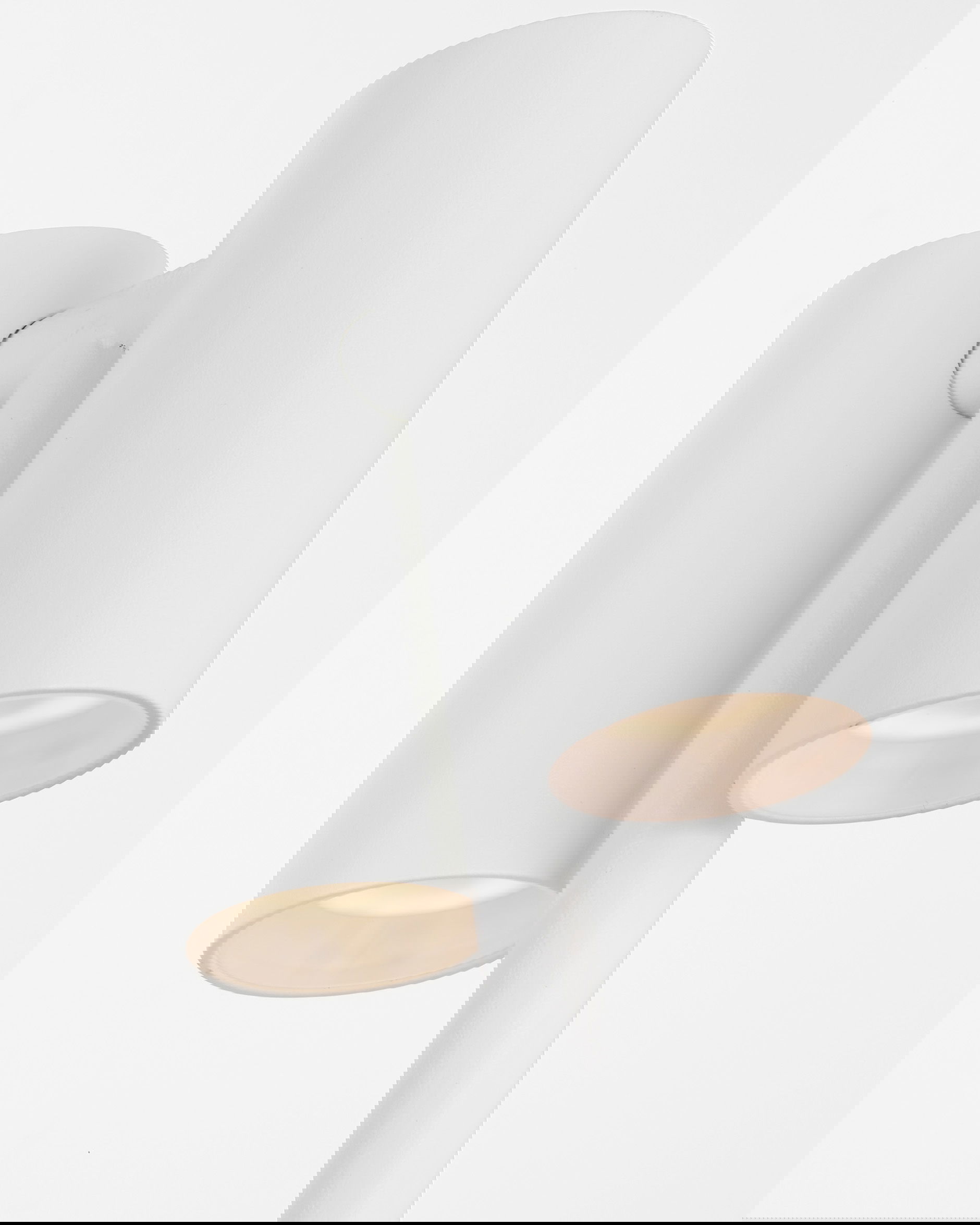 Doppia bordslampa uppladdningsbar vit