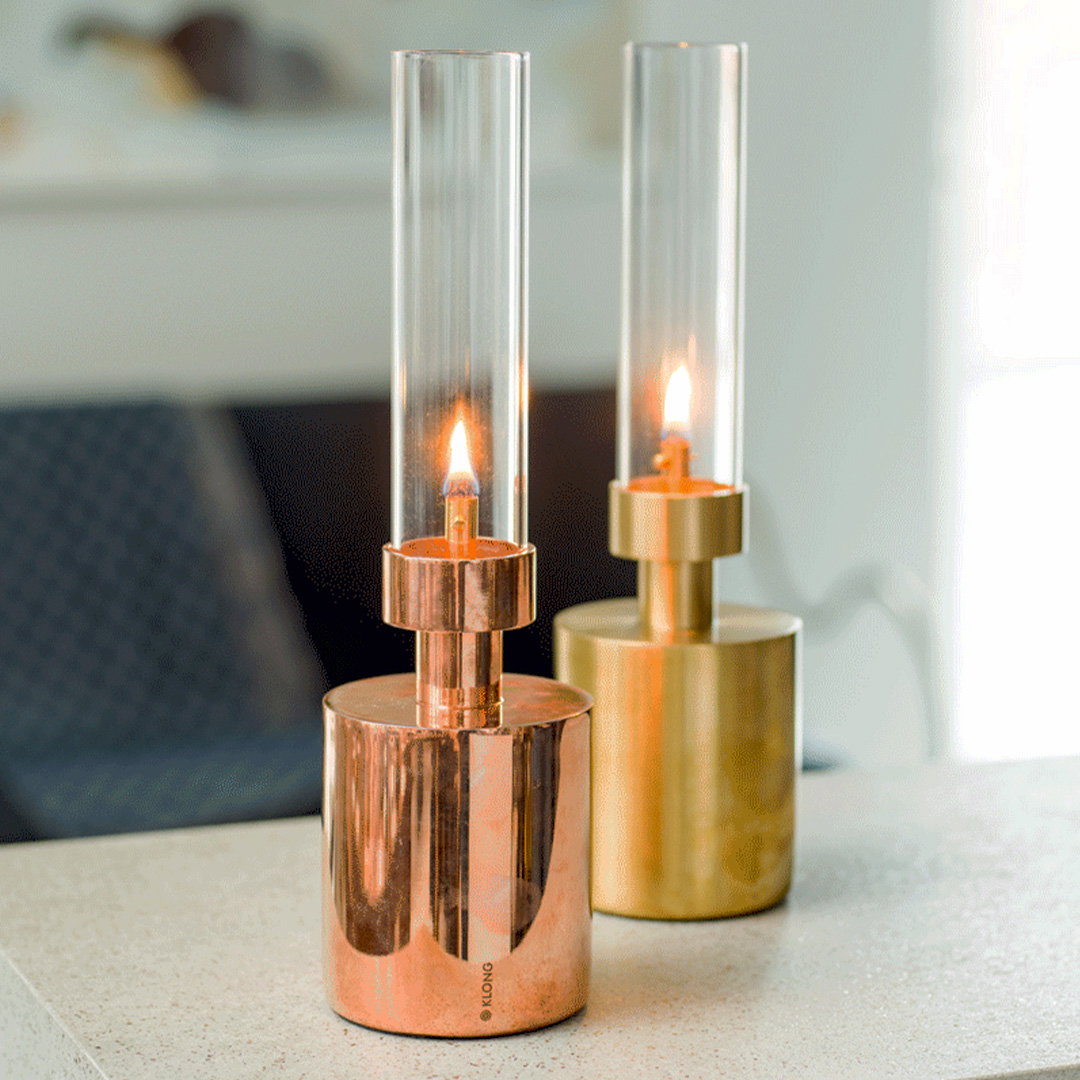 Patina Oil Lamp Copper