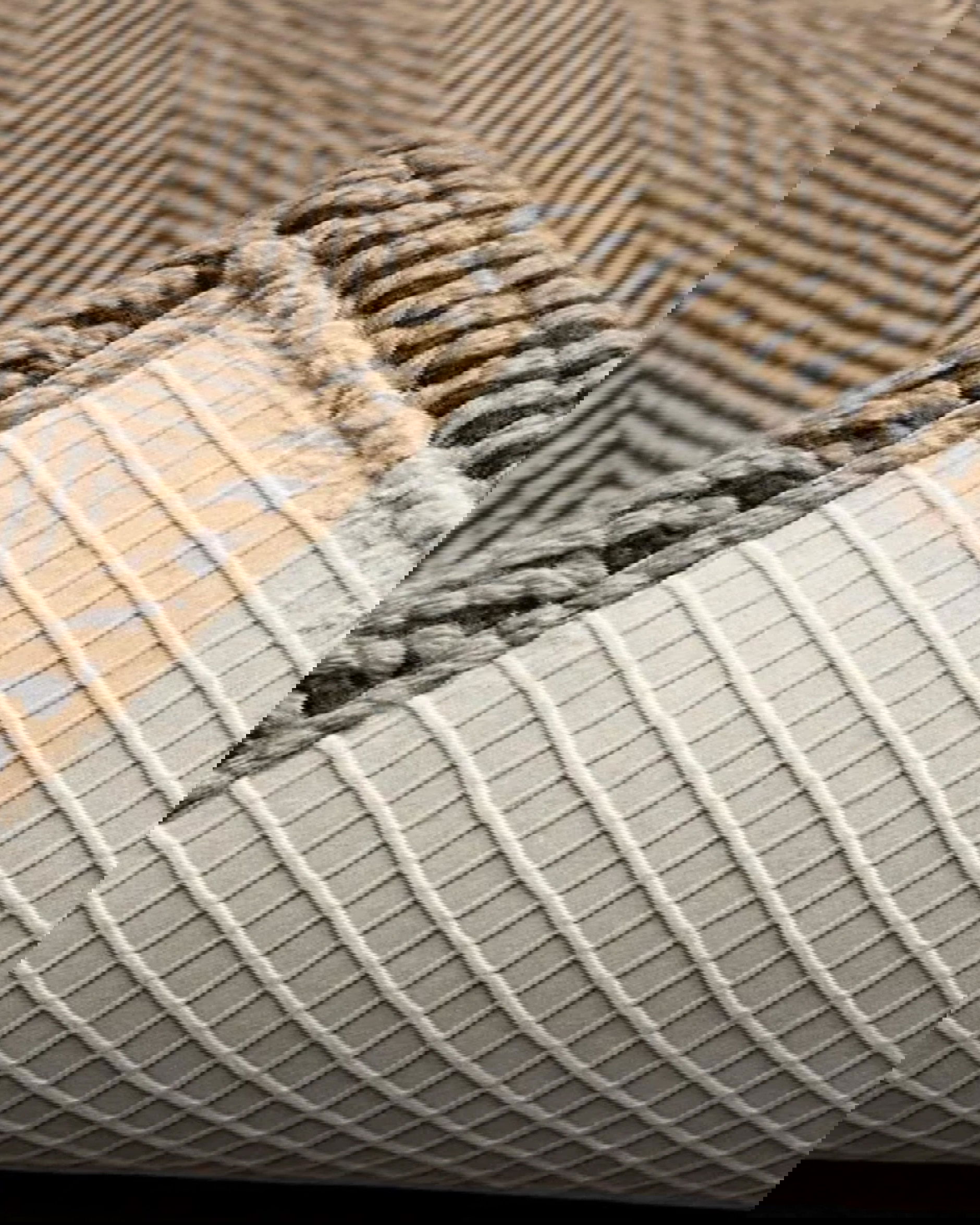 Fischgrät-Türmatte natur