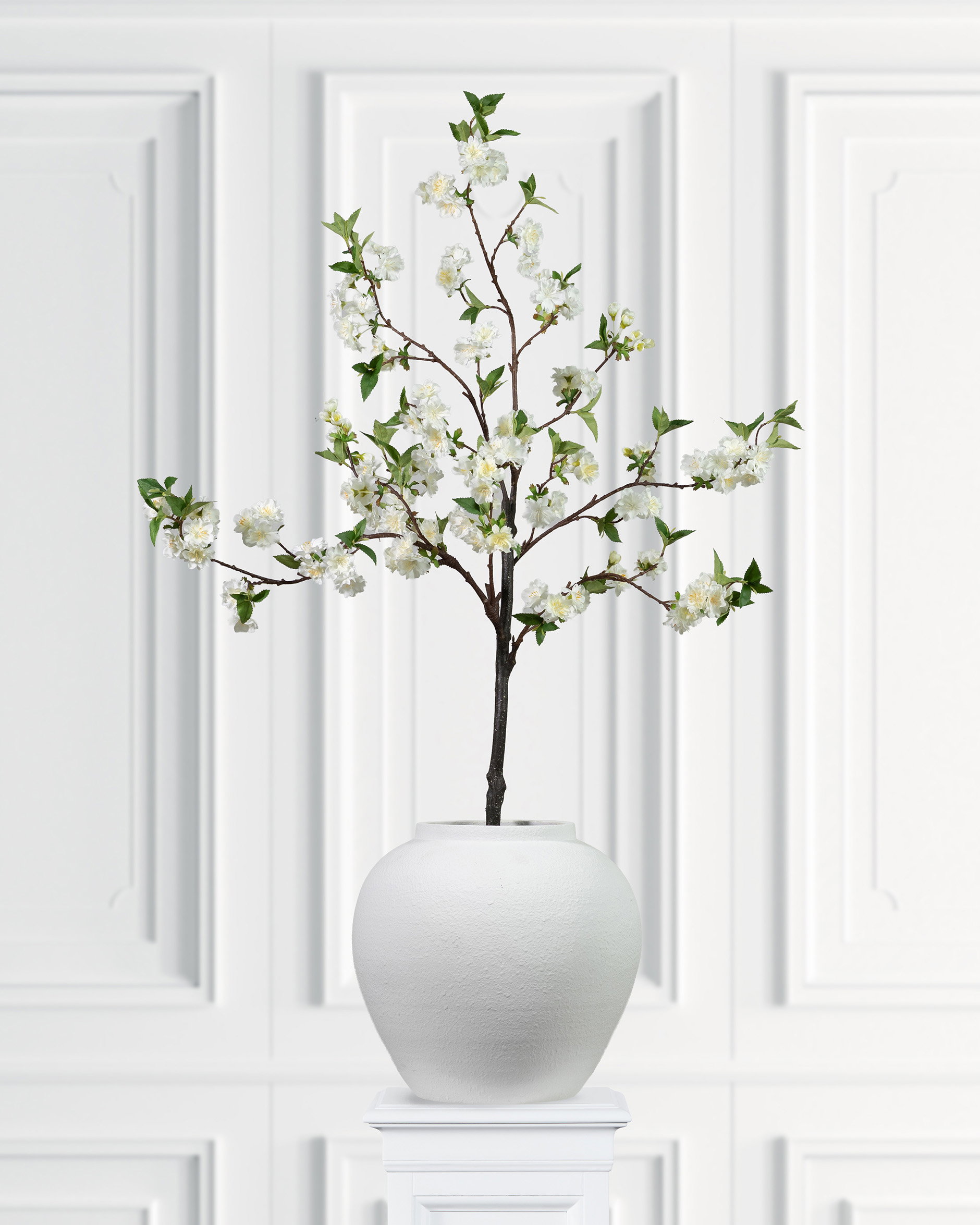 Cherry Blossom Artificial Tree White