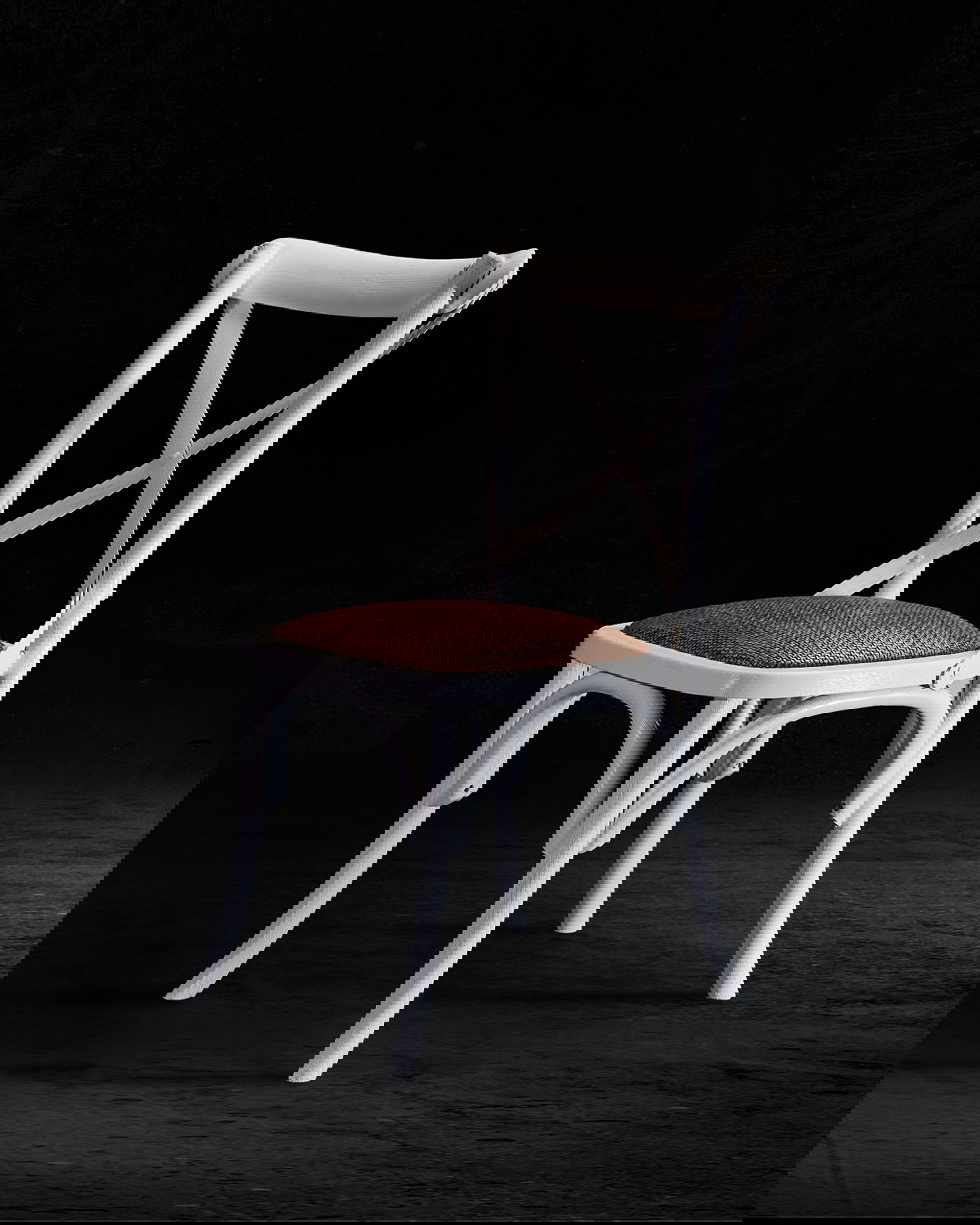 Newport Cross matstol vit