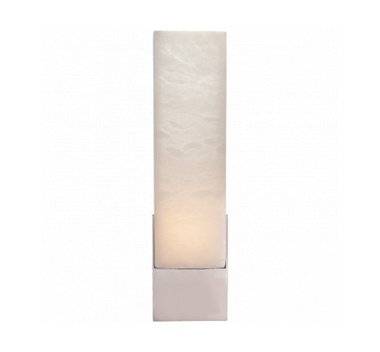 null - Covet Tall Box Bath Sconce Polished Nickel