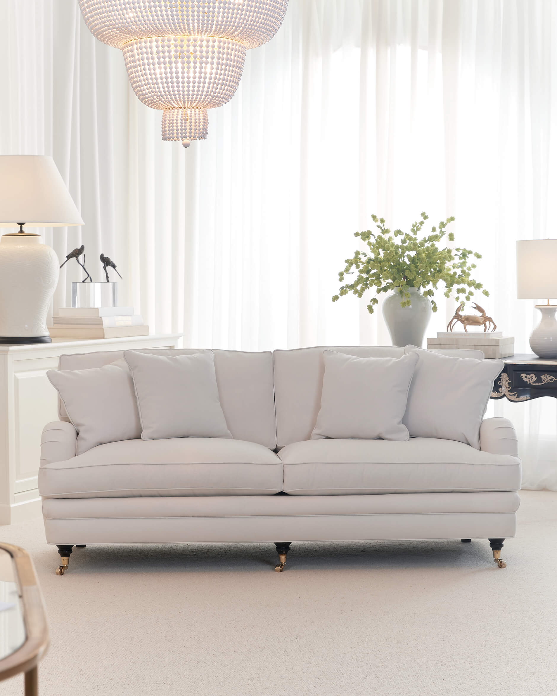 Howard Heritage Sofa 3-Sitzer off-white