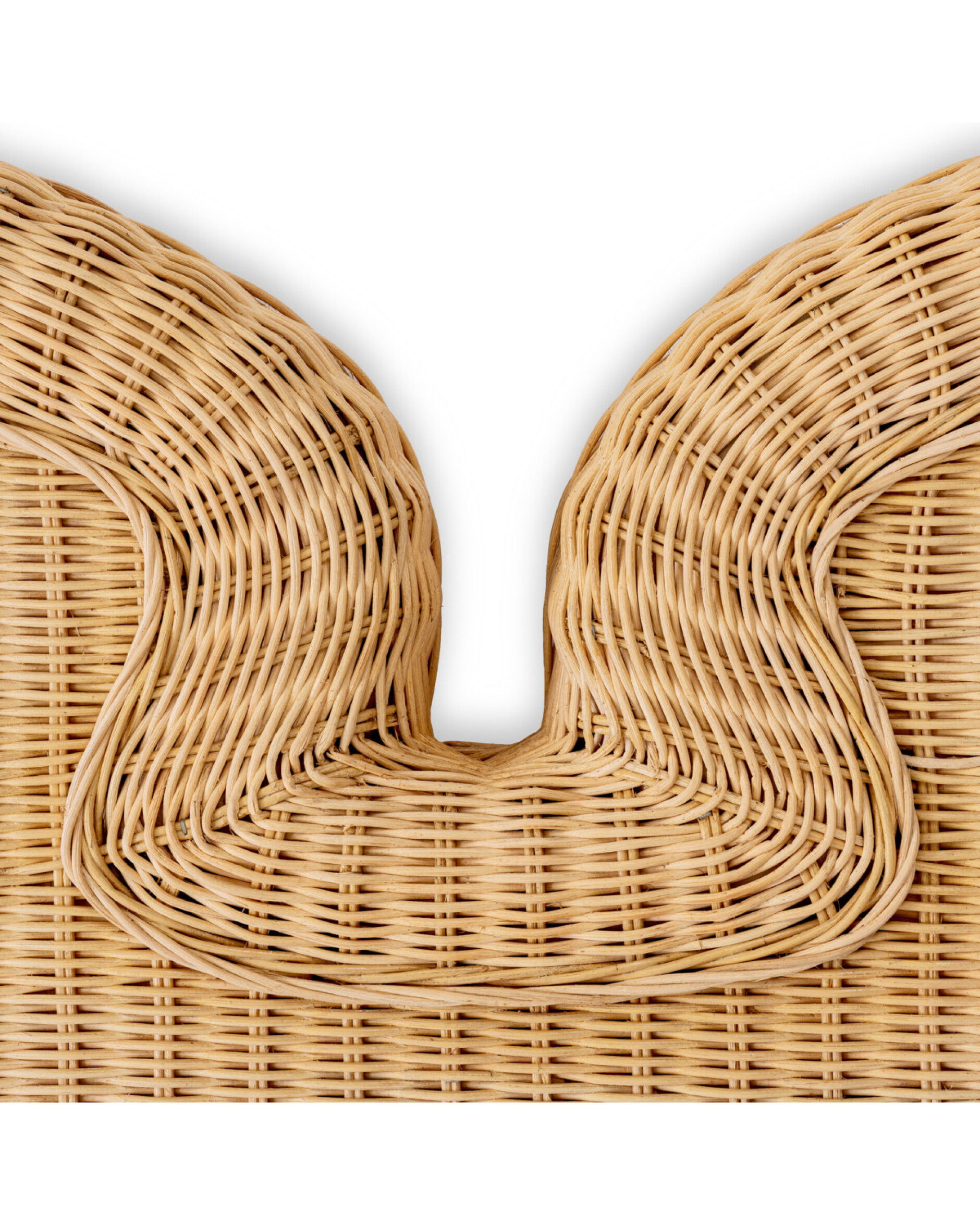 Boudoir hoofdbord van rotan