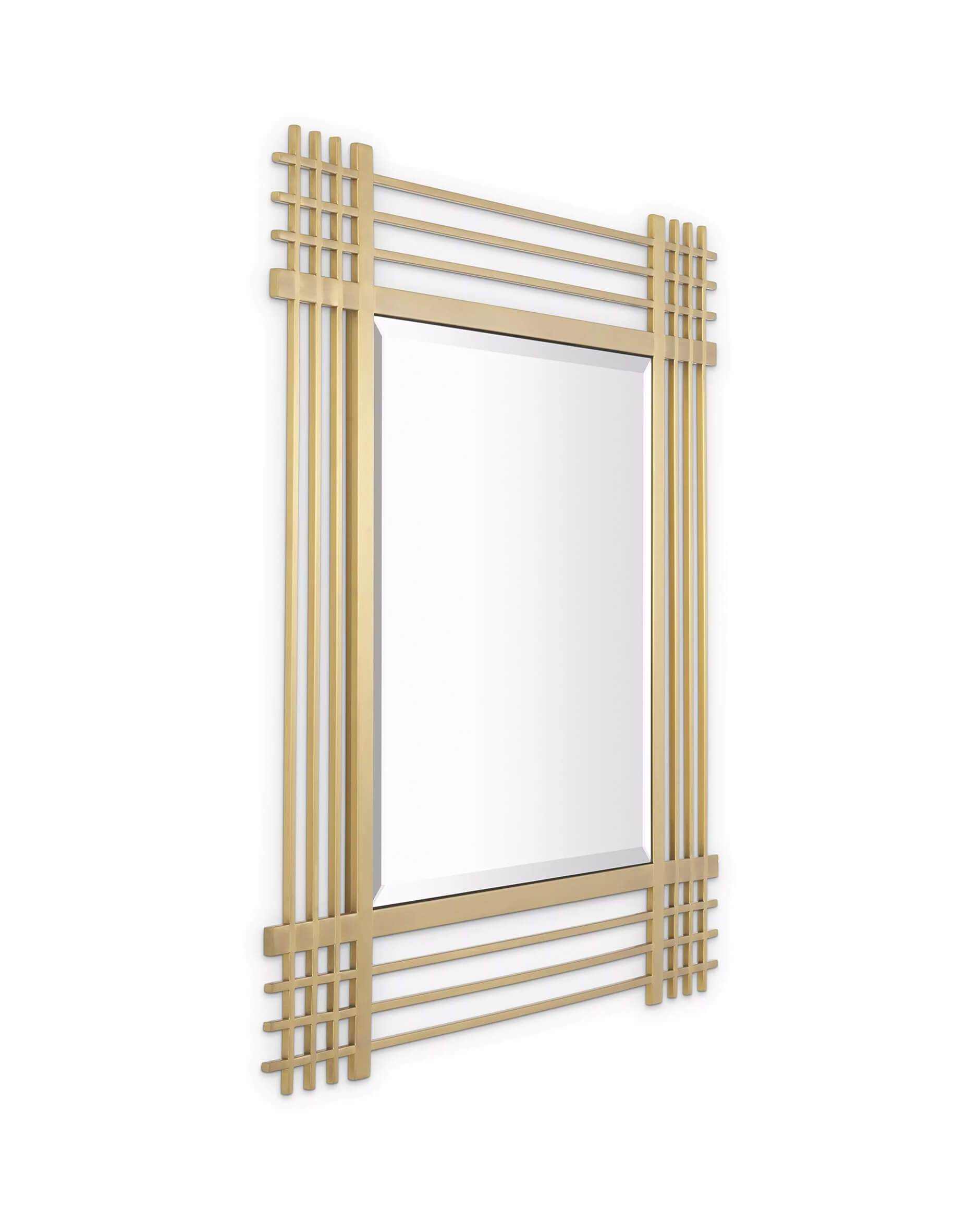 Pierce Mirror Brushed Brass