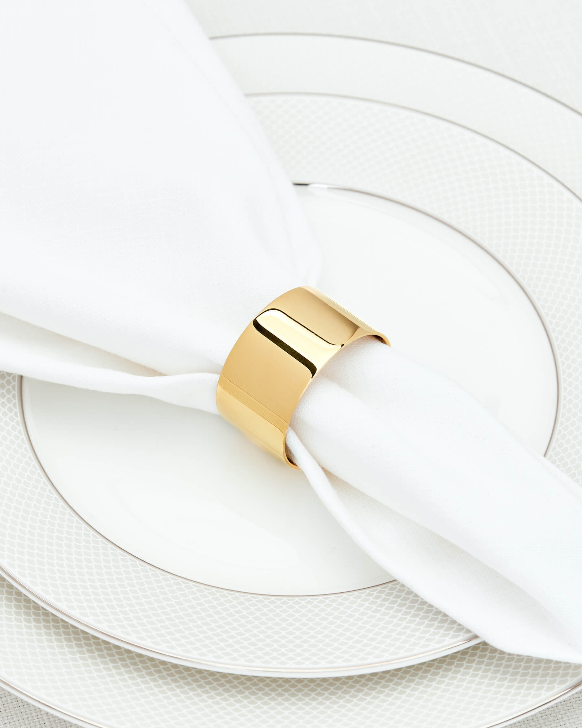 Servettring mässing 2-pack