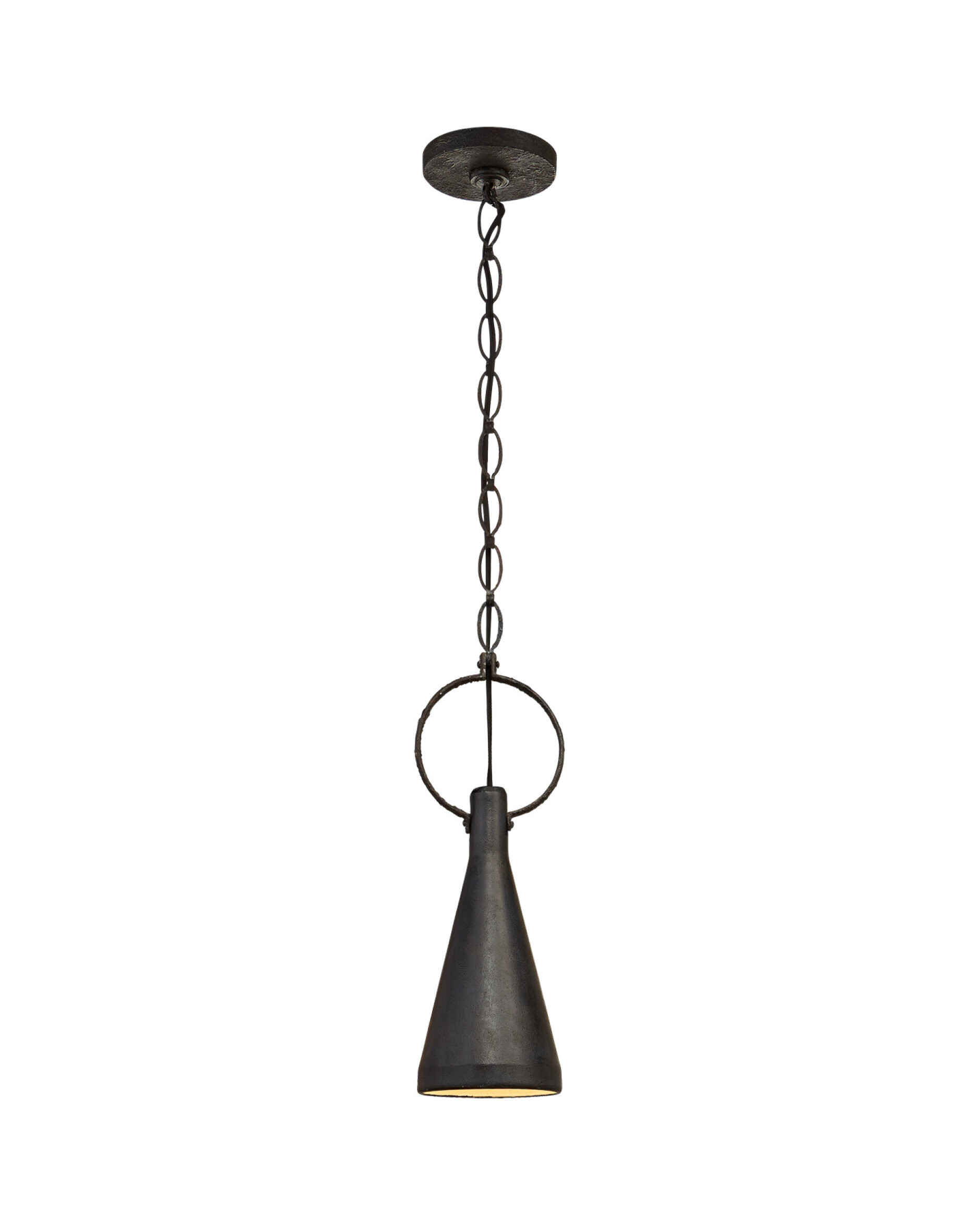Limoges Small Pendant Natural Rust/Black Shade
