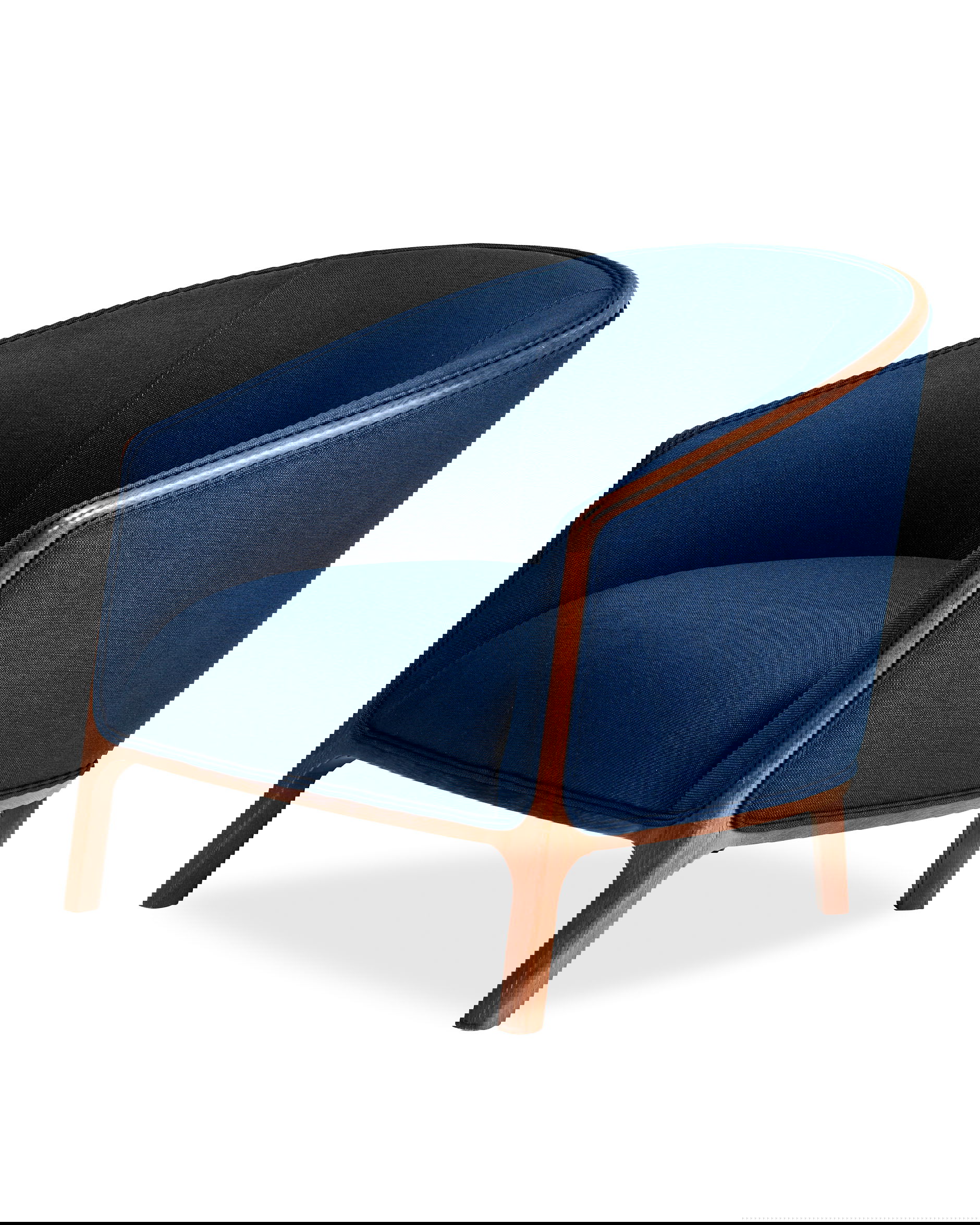 Ryder fåtölj indigo