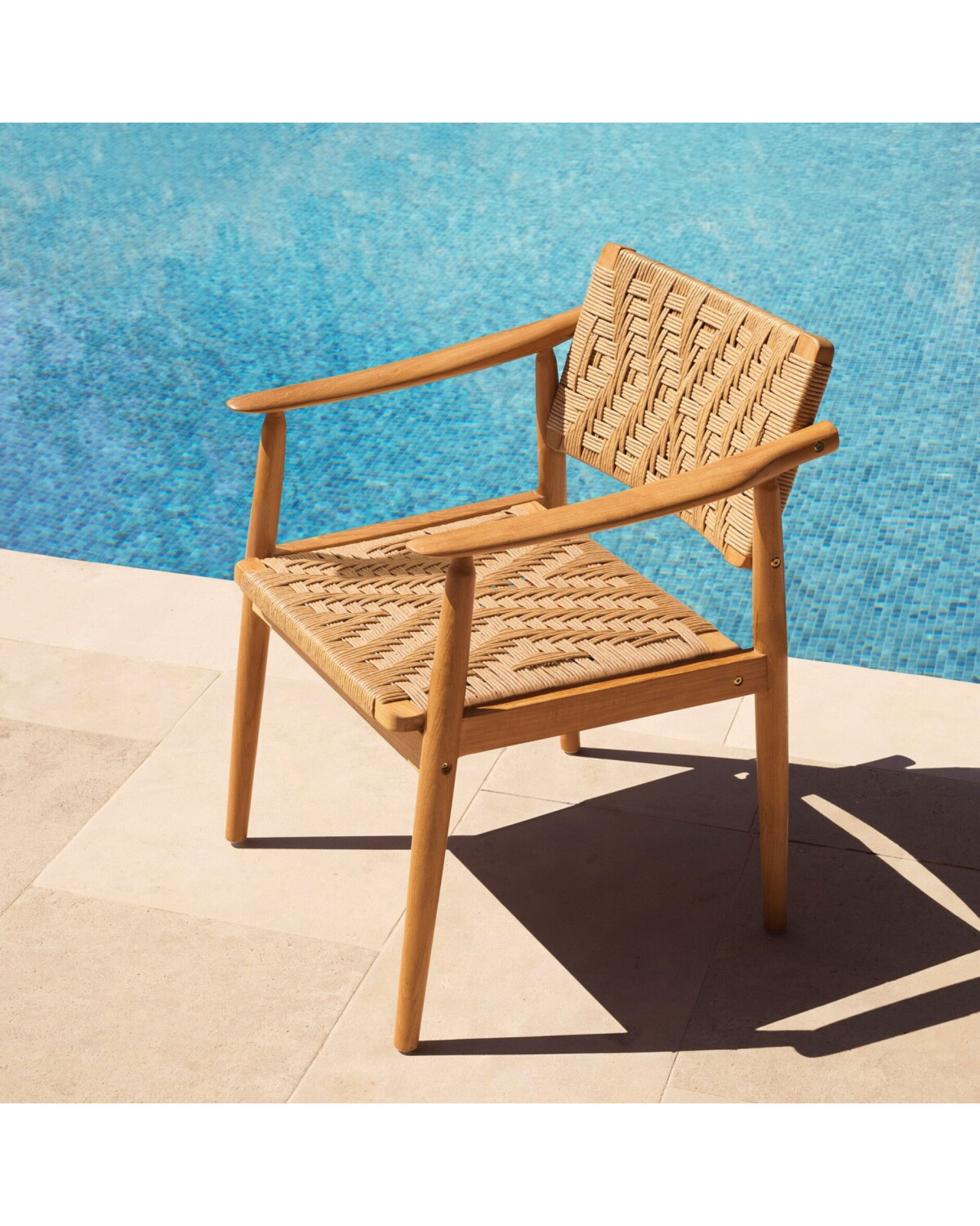 Coral Bay matstol natural teak 2-set